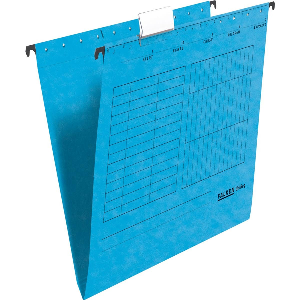 Organisationsmappe Falken Hängemappe 11287760 seitlich offen blau 5 St./Pack.