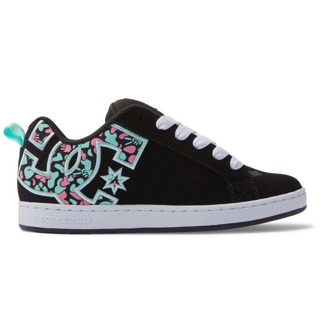 Sneaker Shoes Court Pink/Turquoise Black/Crazy DC Graffik