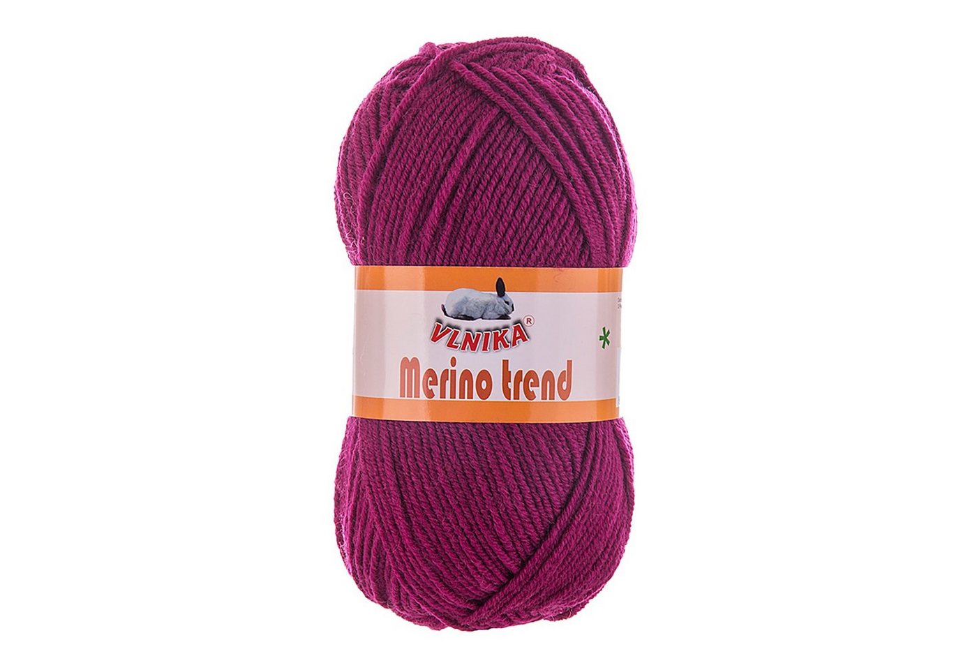 Thumbnail - VLNIKA 5 x 100g Strickgarn Merino trend Häkelwolle, 200 m, 109 fuchsia