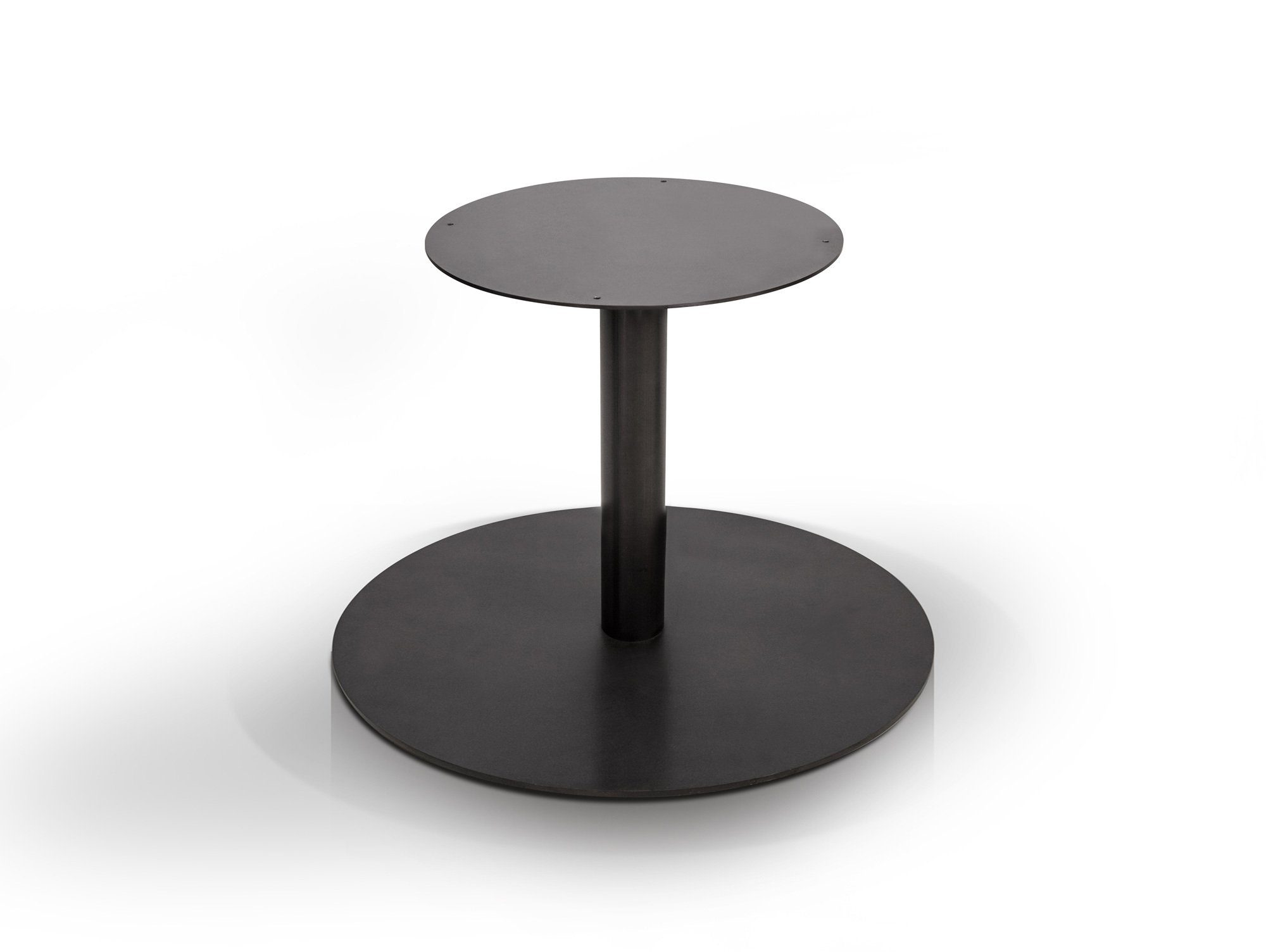 Moebel-Eins Tischgestell, Tischgestell für GASTRO Esstisch rund, Material Stahl, schwarz