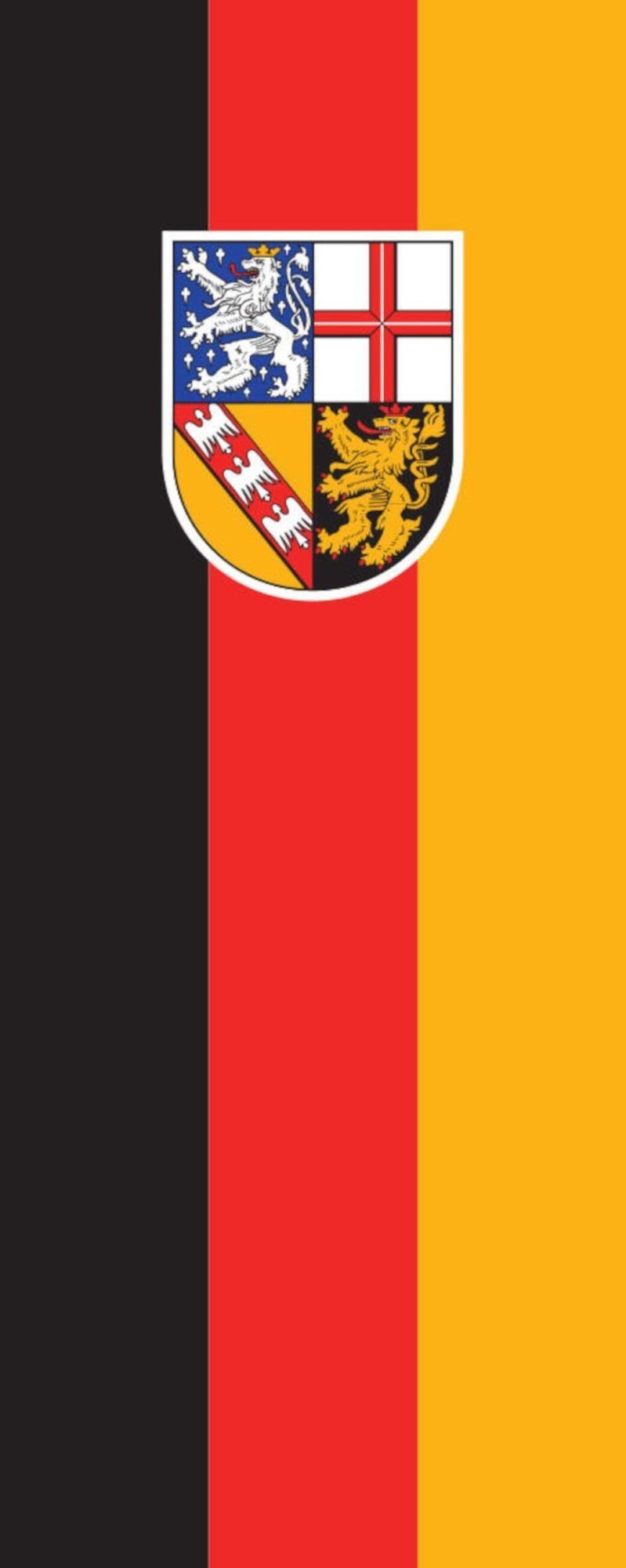 Hochformat Flagge 160 g/m² Saarland flaggenmeer