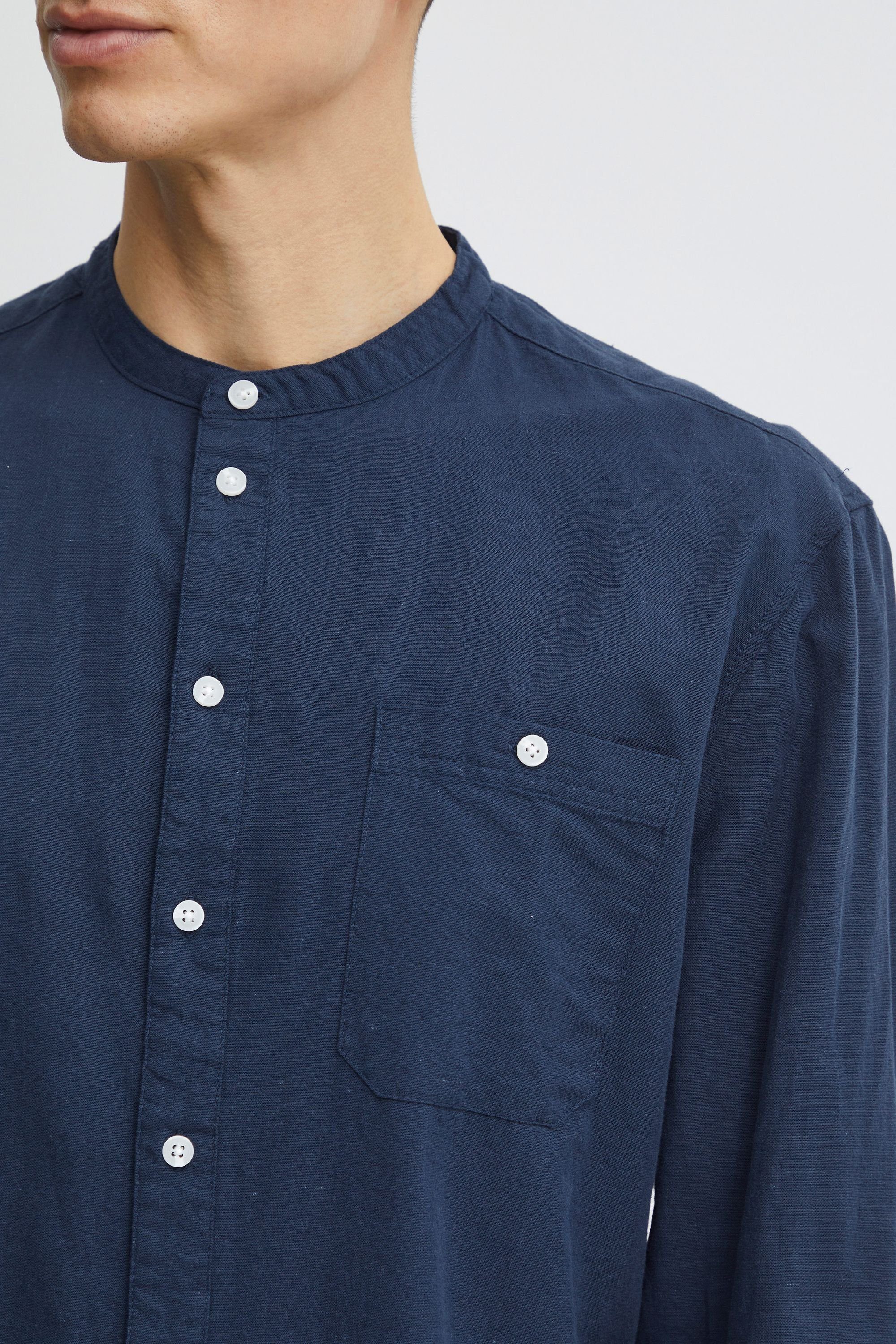 Blend Langarmhemd BHShirt Langarmhemd aus Leinenmix