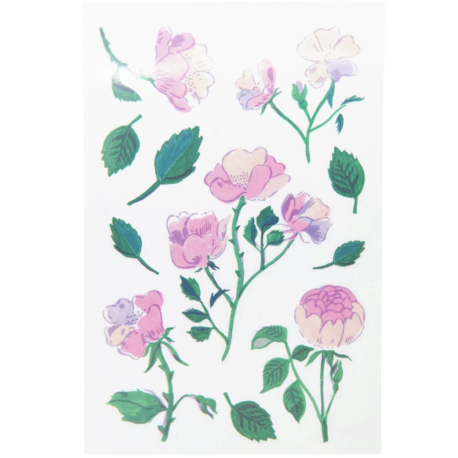 Rico Design Sticker Transfermotiv Rosen 1 Blatt