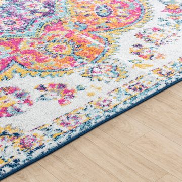 Teppich Traditional, Surya, rechteckig, Höhe: 8 mm, Boho Kurzflor Orientteppich, Wohnzimmer, Schlafzimmer