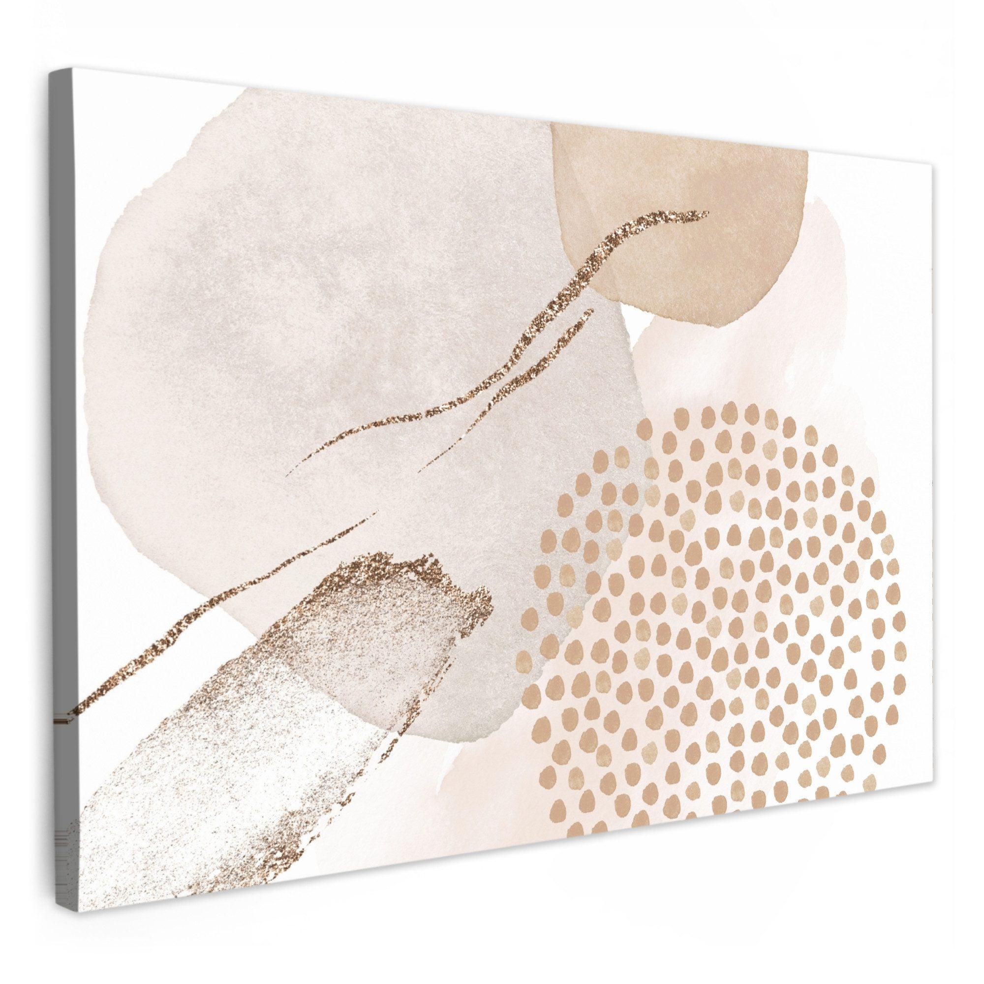 OneMillionCanvasses® Leinwandbild Aquarell - Beige - Pastell - Modern - Abs günstig online kaufen