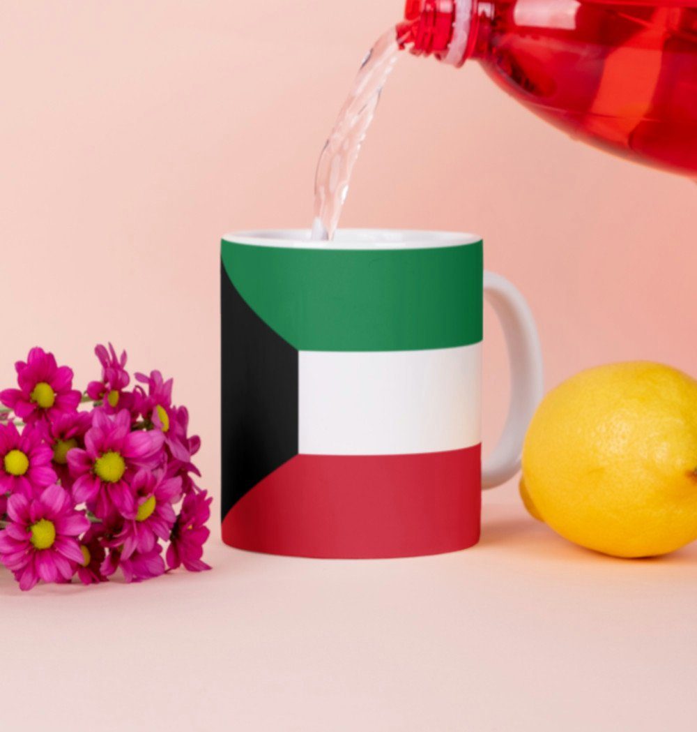 Tinisu Tasse Kuwait Tasse Kaffee Flagge Coffeecup Pot Kaffeetasse Becher National