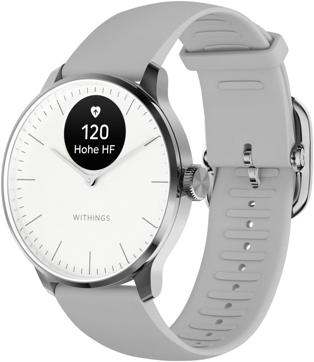 Withings ScanWatch Light 37mm RoseGold, Akku bis 35 Tage, 50 M Wasserdicht Smartwatch (0,63 Zoll), Leicht, elegant, langlebig, hybride, für tägliches Gesundheitstracking