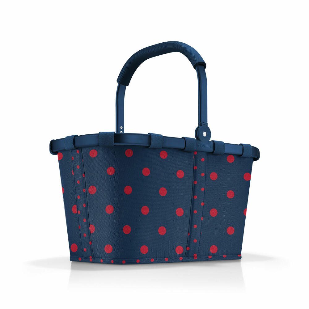 REISENTHEL® Einkaufskorb carrybag Frame Mixed Dots Red 22 L