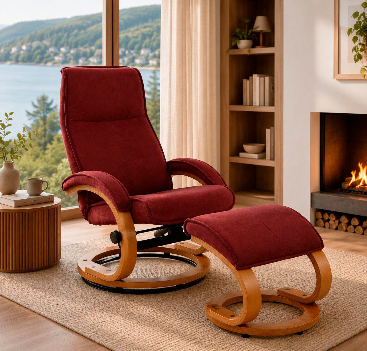OTTO home Relaxsessel mit Hocker PARIS - OTTO. Verlässliche Qualität. (Set, 2-St., bestehend aus Sessel und Hocker), Relaxfunktion, Dreh- und Kippfunktion, Unser Dauertiefpreis