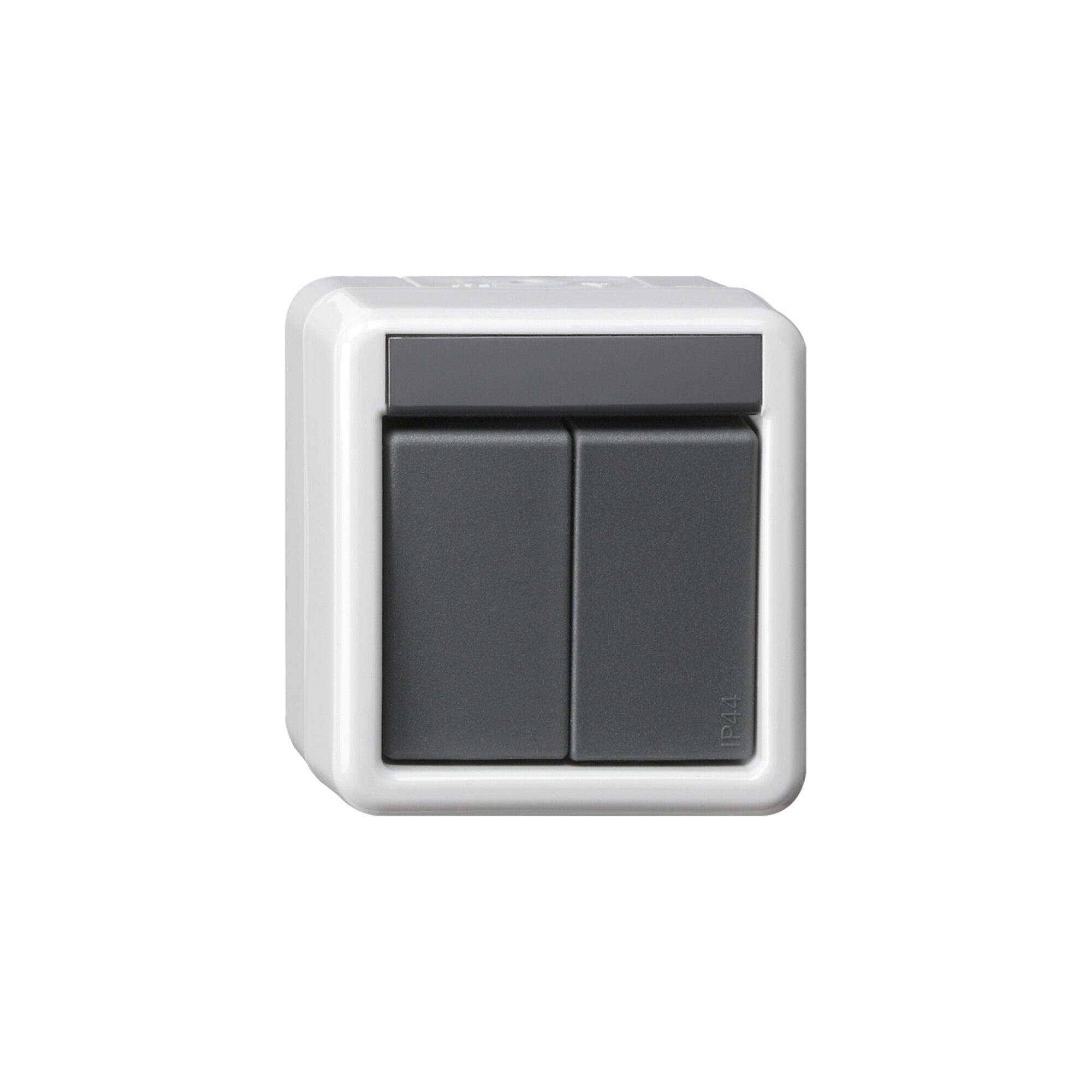 GIRA Gira KNX Taster BA 2fach grau AP 1Punkt 516130 Wandtaster