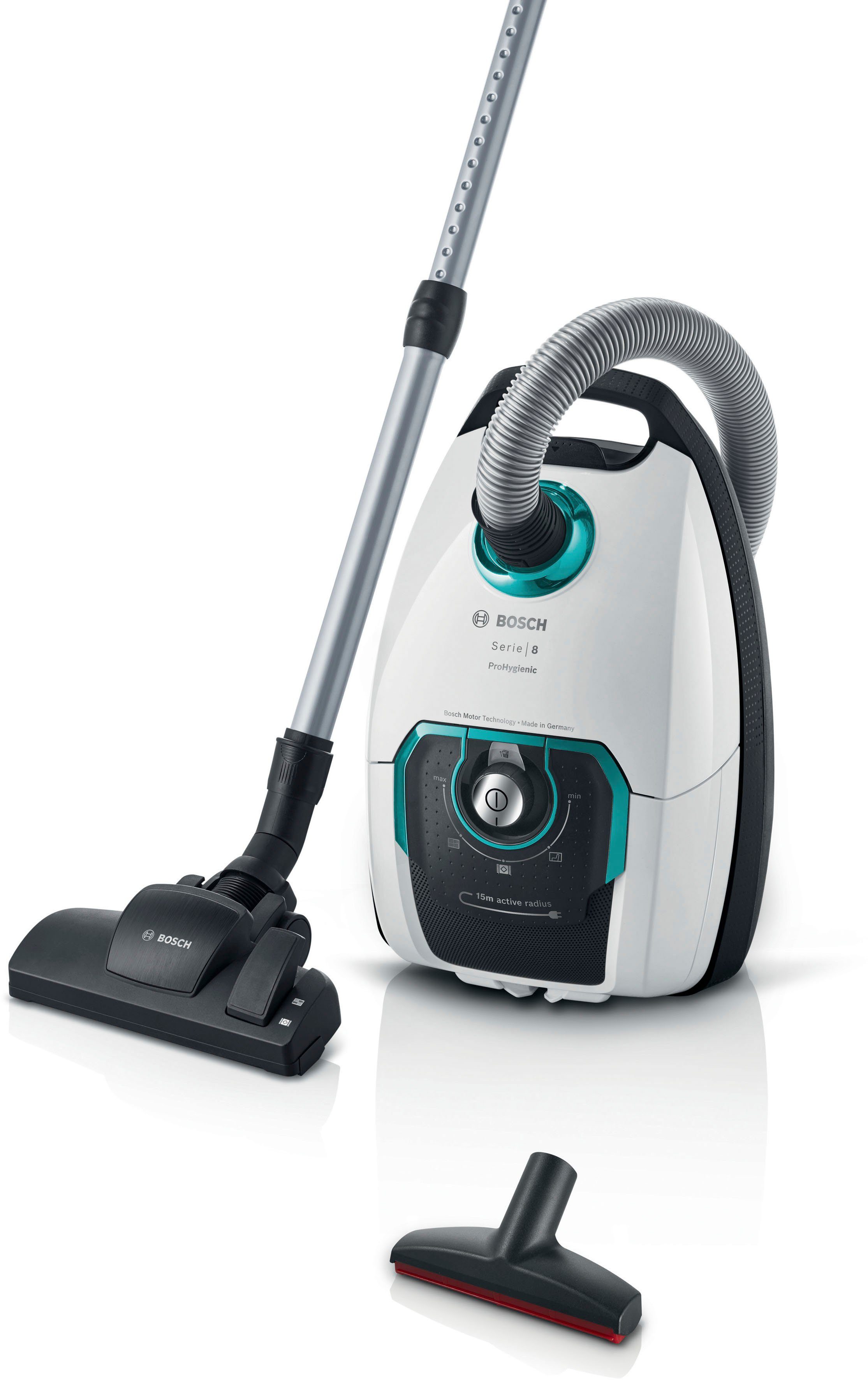 BOSCH mit Bodenstaubsauger 650 W, BGL8XHYG, Beutel