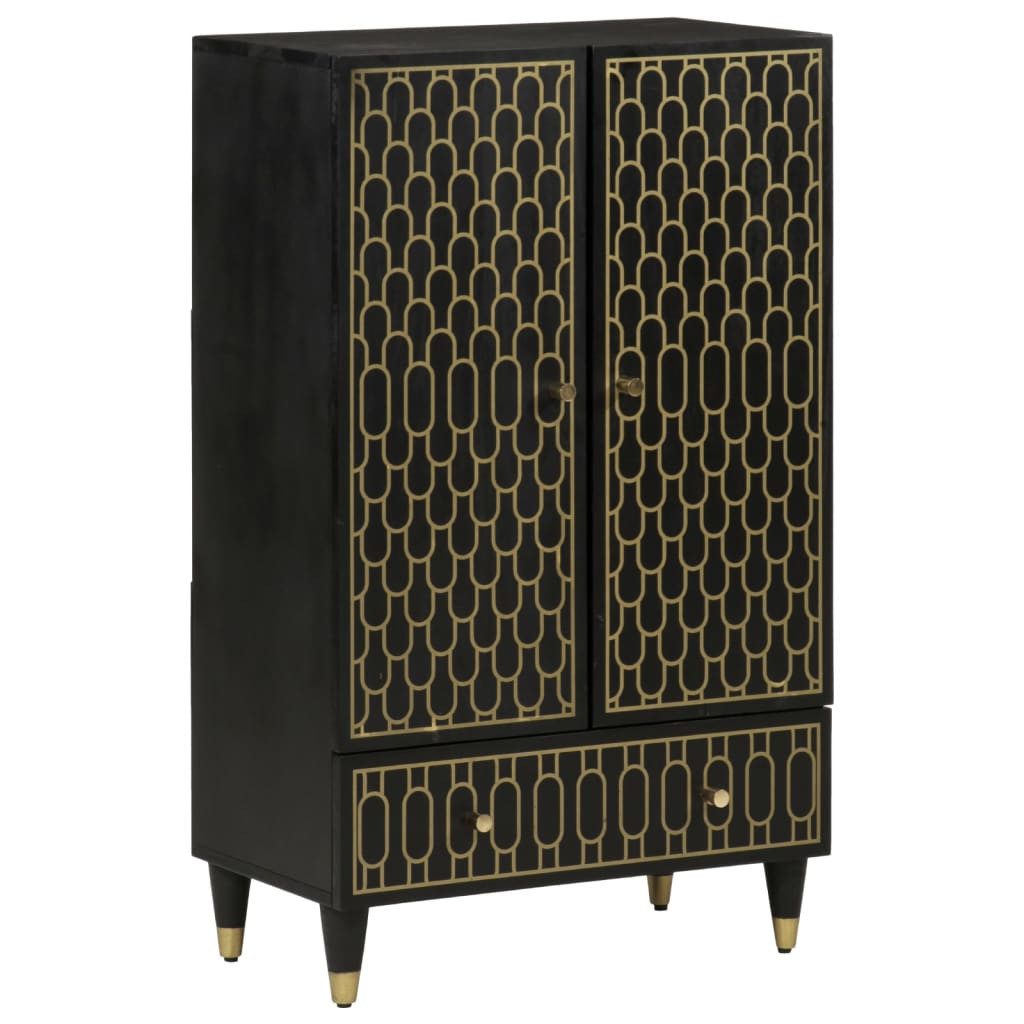 vidaXL Highboard Hochschrank Highboard 60x33x100 cm Massivholz Mango