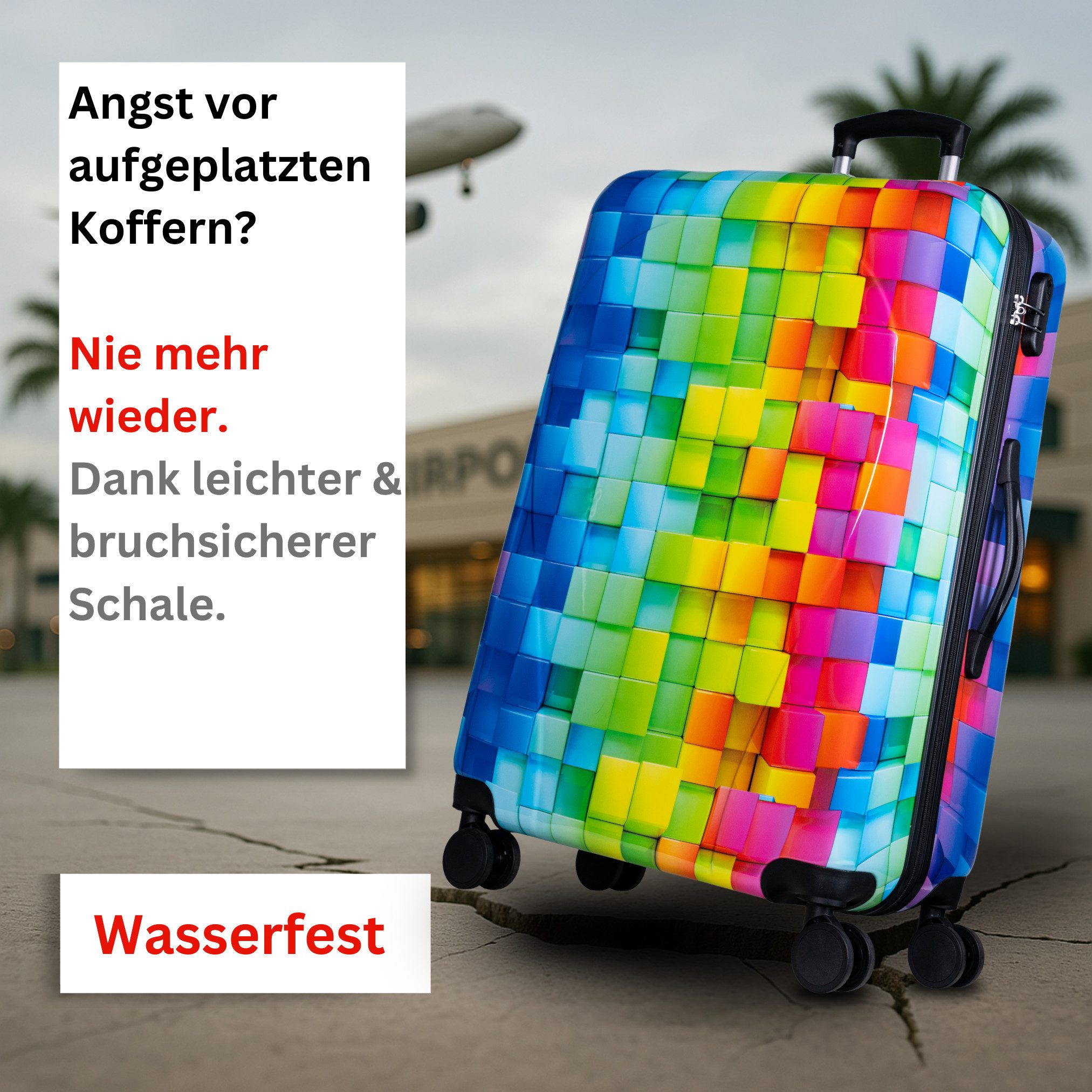 NOWI Trolley Hartschalenkoffer mit 4 Rollen, Zahlenschloss & Teleskopgriff günstig online kaufen
