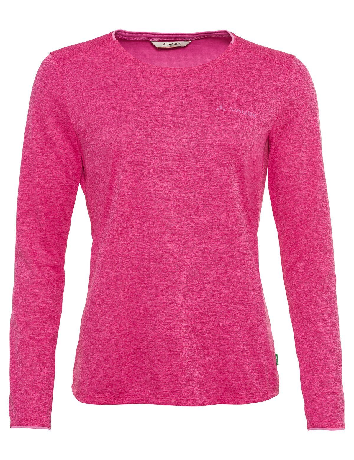 VAUDE T-Shirt Women's Essential LS T-Shirt (1-tlg) Grüner Knopf lychee