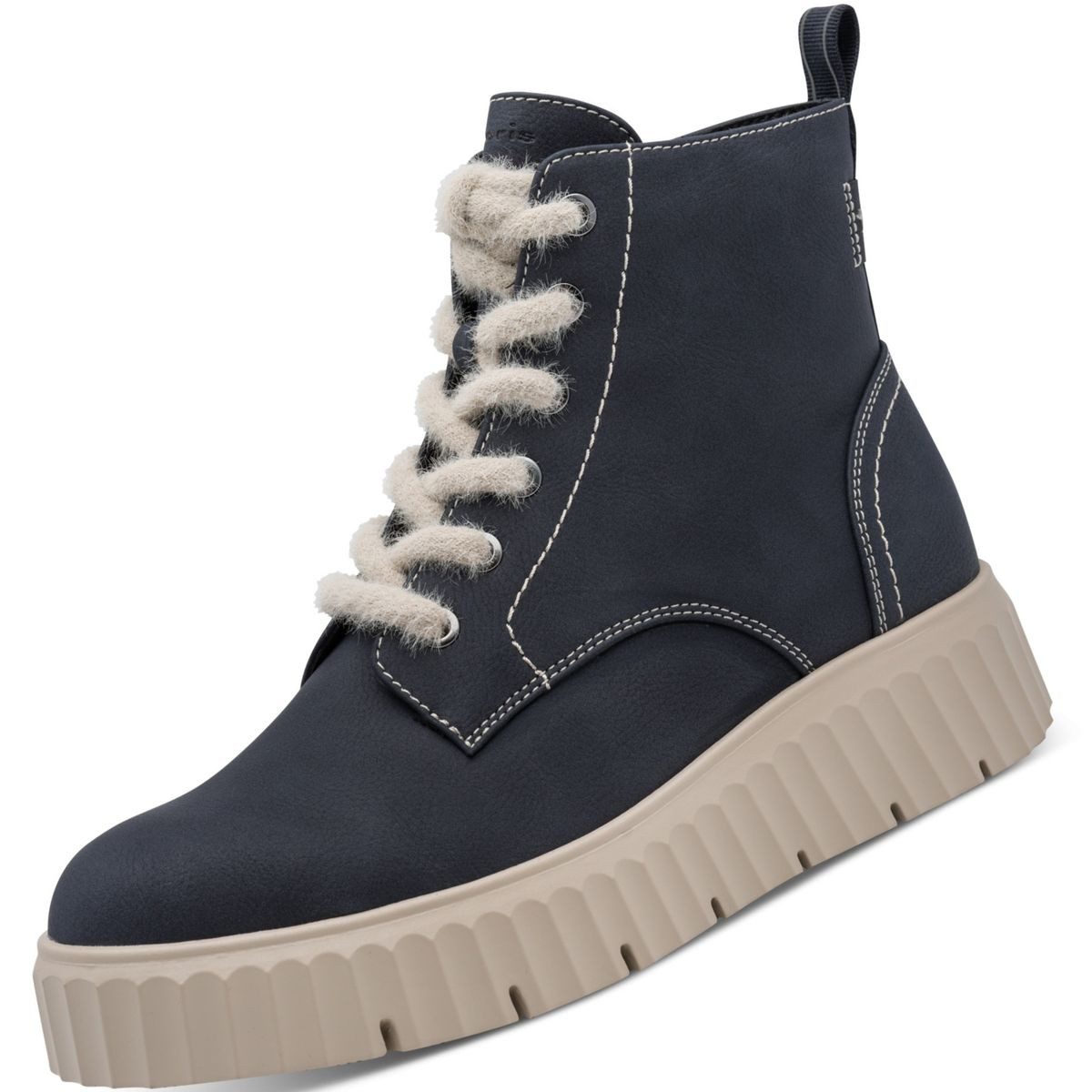 Tamaris 1-25251-45/8A5 Stiefelette Schnür-Boots mit Reißverschluss für perfelten Halt