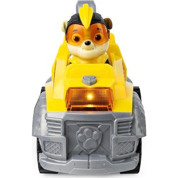 Spin Master Spielzeug-Bagger Paw Patrol Mighty Pups Baustellenauto mit Rubble Figur Deluxe Vehicle