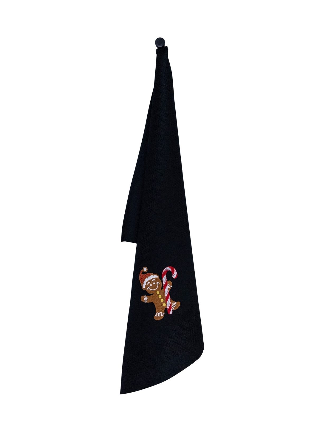 Vista Portuguese Geschirrtuch Geschirrtuch Gingerbread Man schwarz 50x70 cm