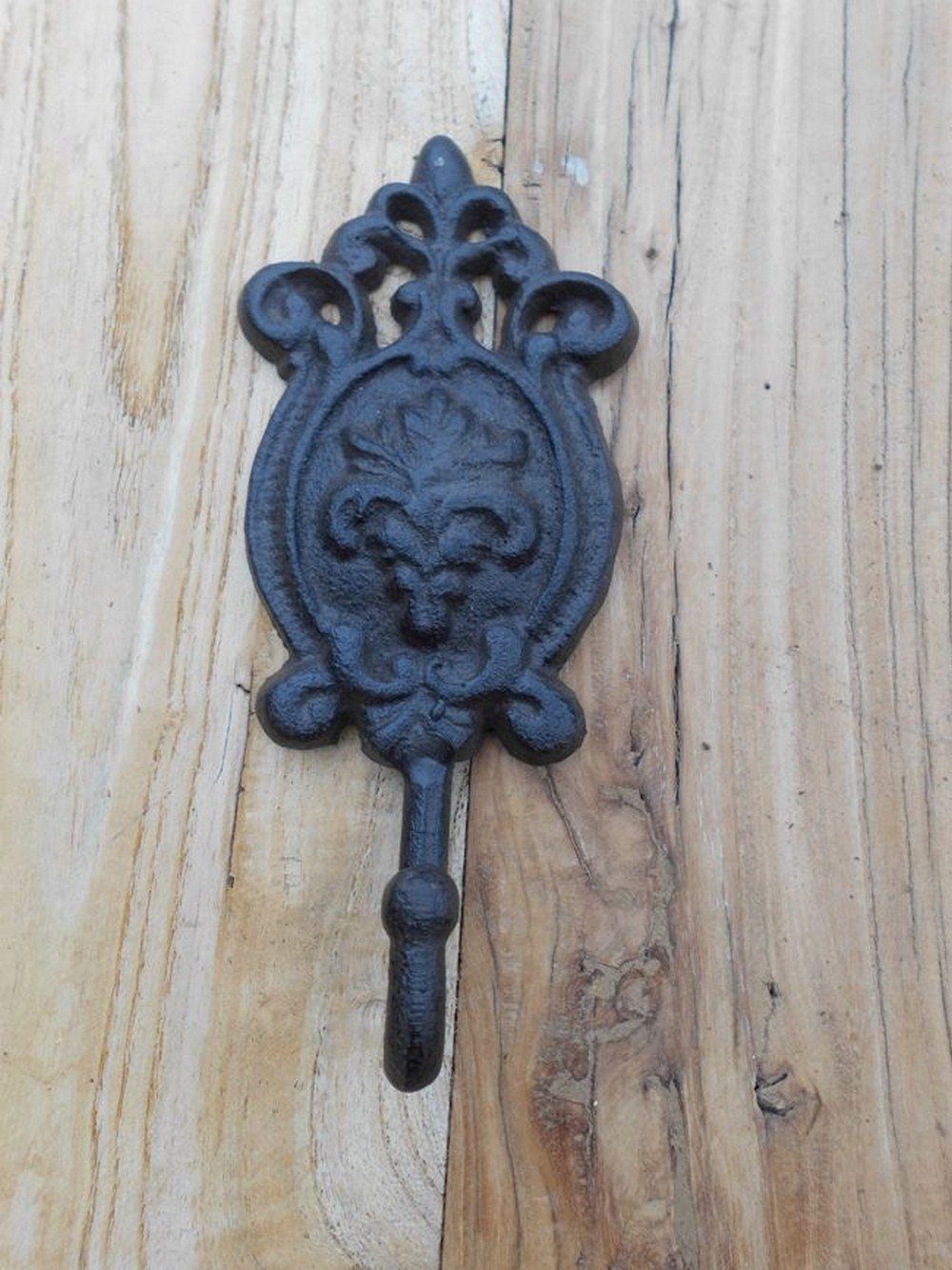 Deko-Impression Garderobenhaken Verzierter Haken Wandhaken Garderobenhaken Gusseisen Landhausstil (1 St)