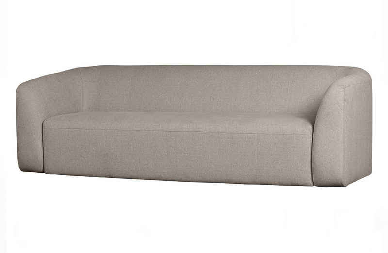 BePureHome Sofa Sofa Sloping 3-Sitzer - Chenille - Off White Melange, freistellbar