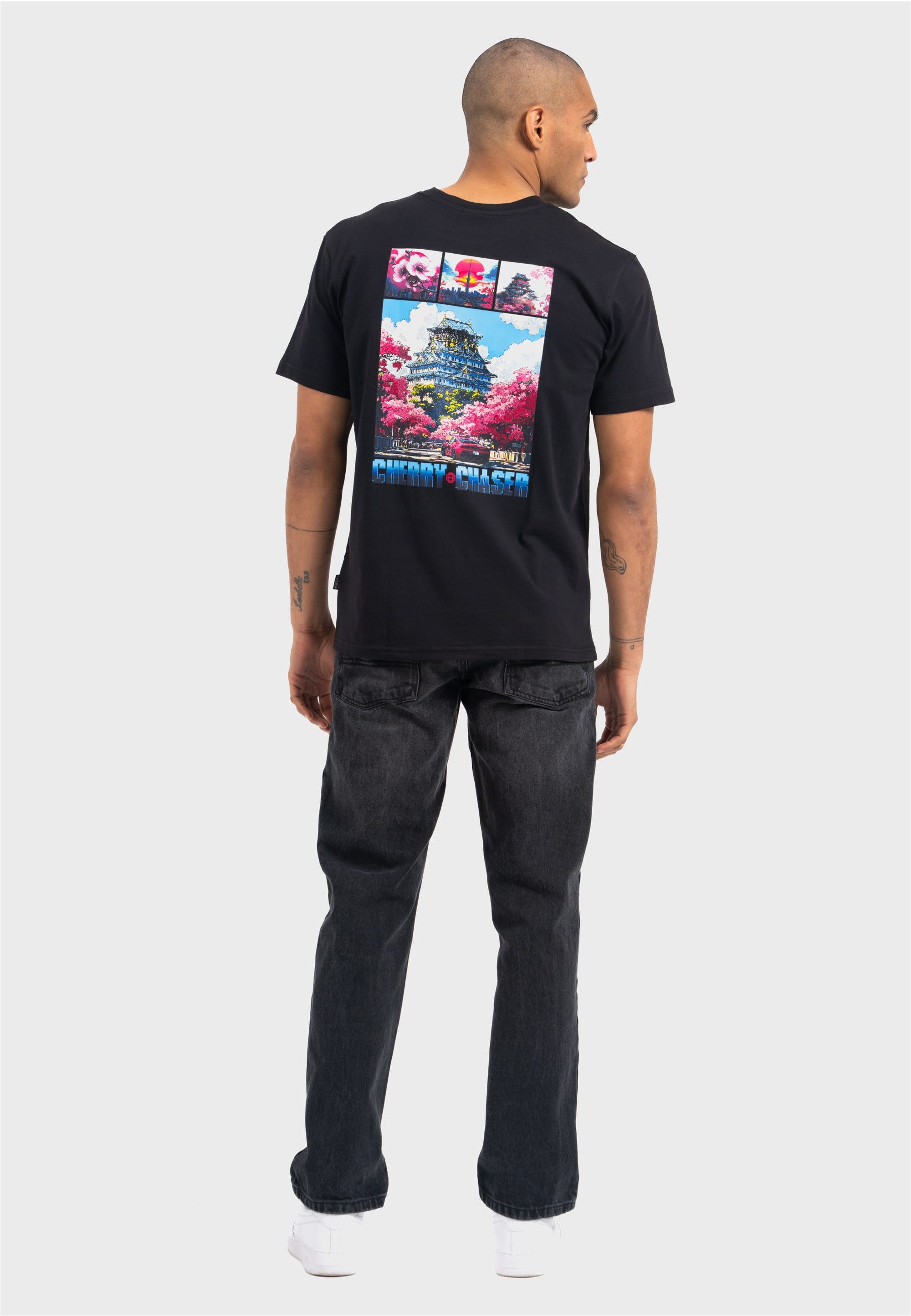 Oldskull T-Shirt Retro Cherry Chaser Logo Graphic im zeitlosen Retro-Design günstig online kaufen