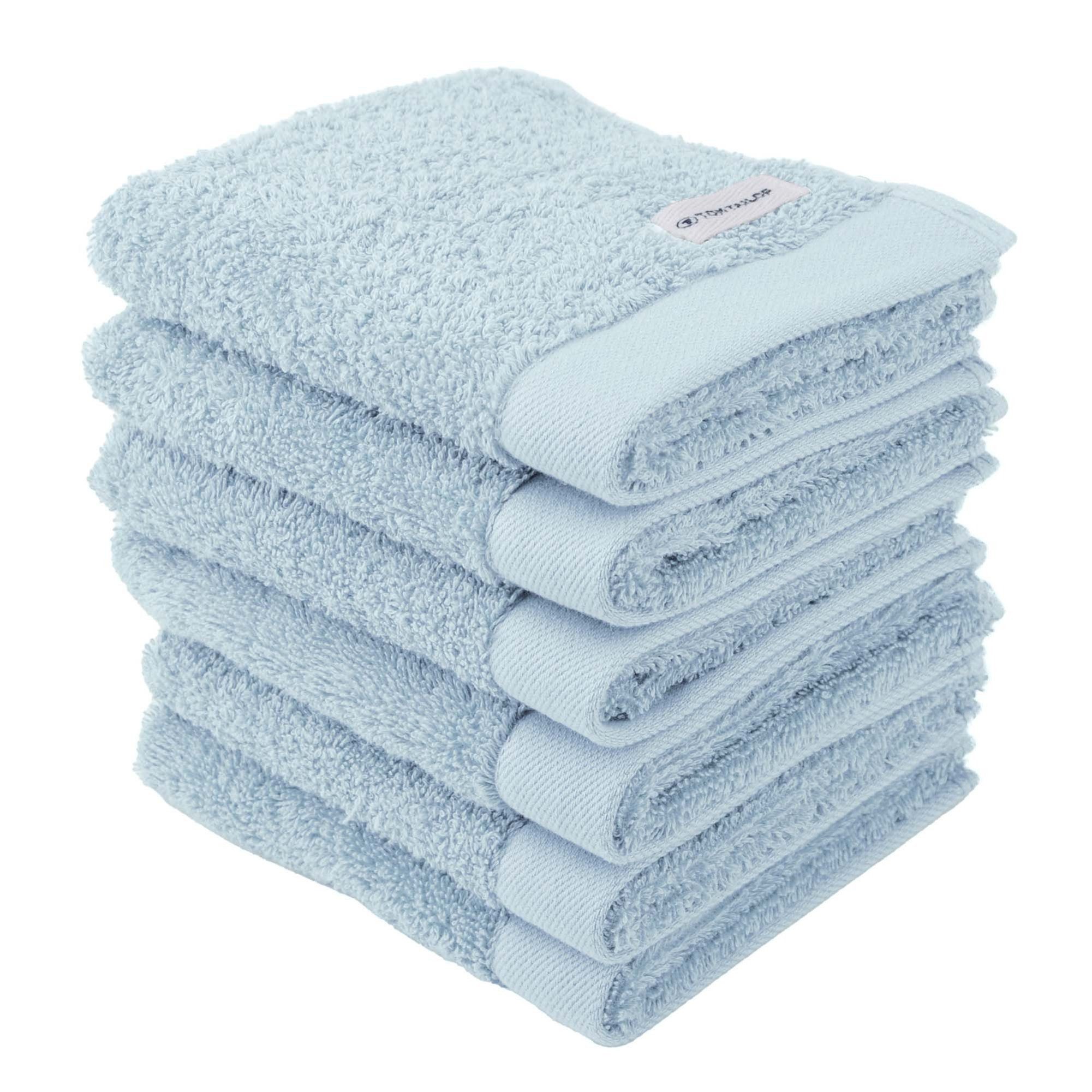 TOM TAILOR Gästehandtücher Unisex Gästetuch 6er Pack Baumwolle, Frottier (6er Pack, 6-St)