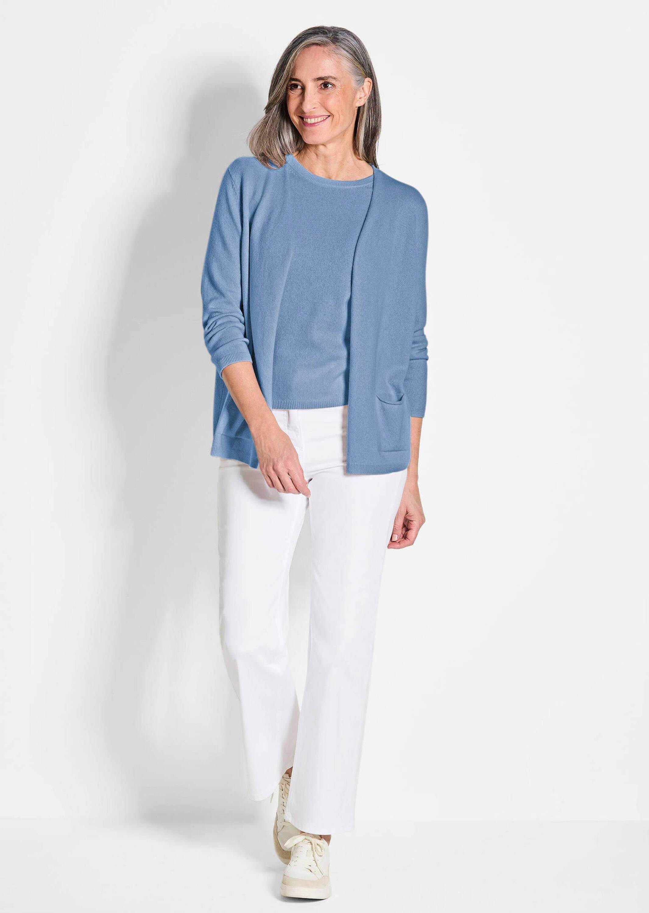 GOLDNER Kaschmirpullover Cardigan in langer offener günstig online kaufen