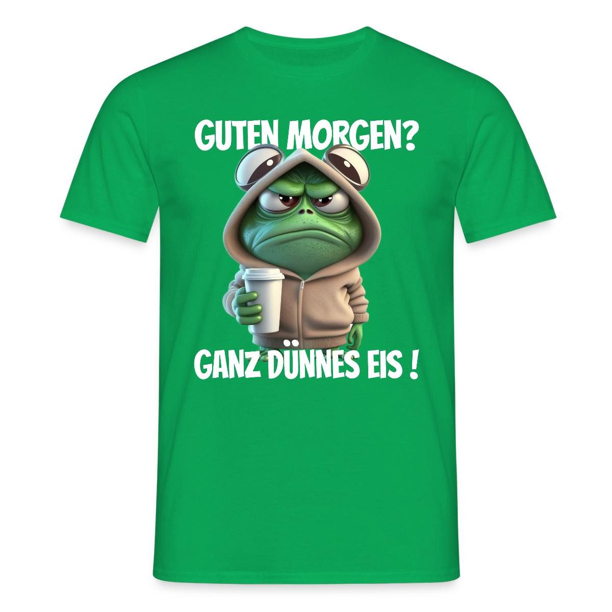 T-Shirt Guten Morgen Ganz Dünnes Eis Männer T-Shirt