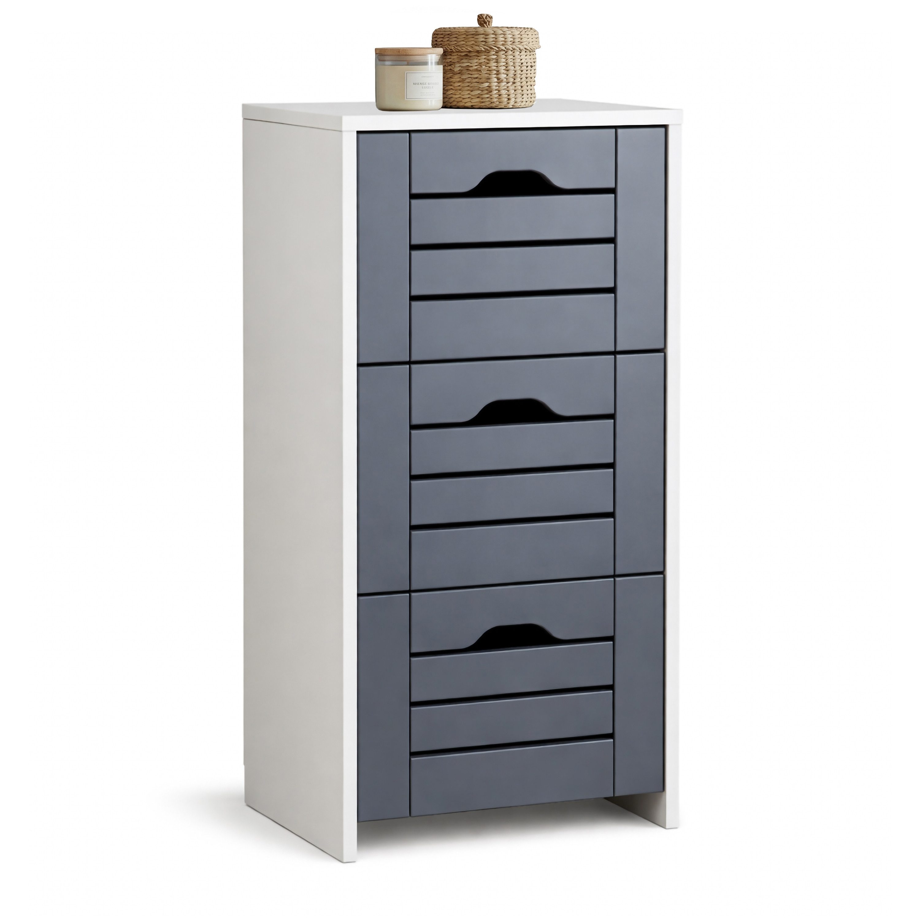 VCM Midischrank Badschrank Flonali H. 76 x B. 38 x T. 28 cm