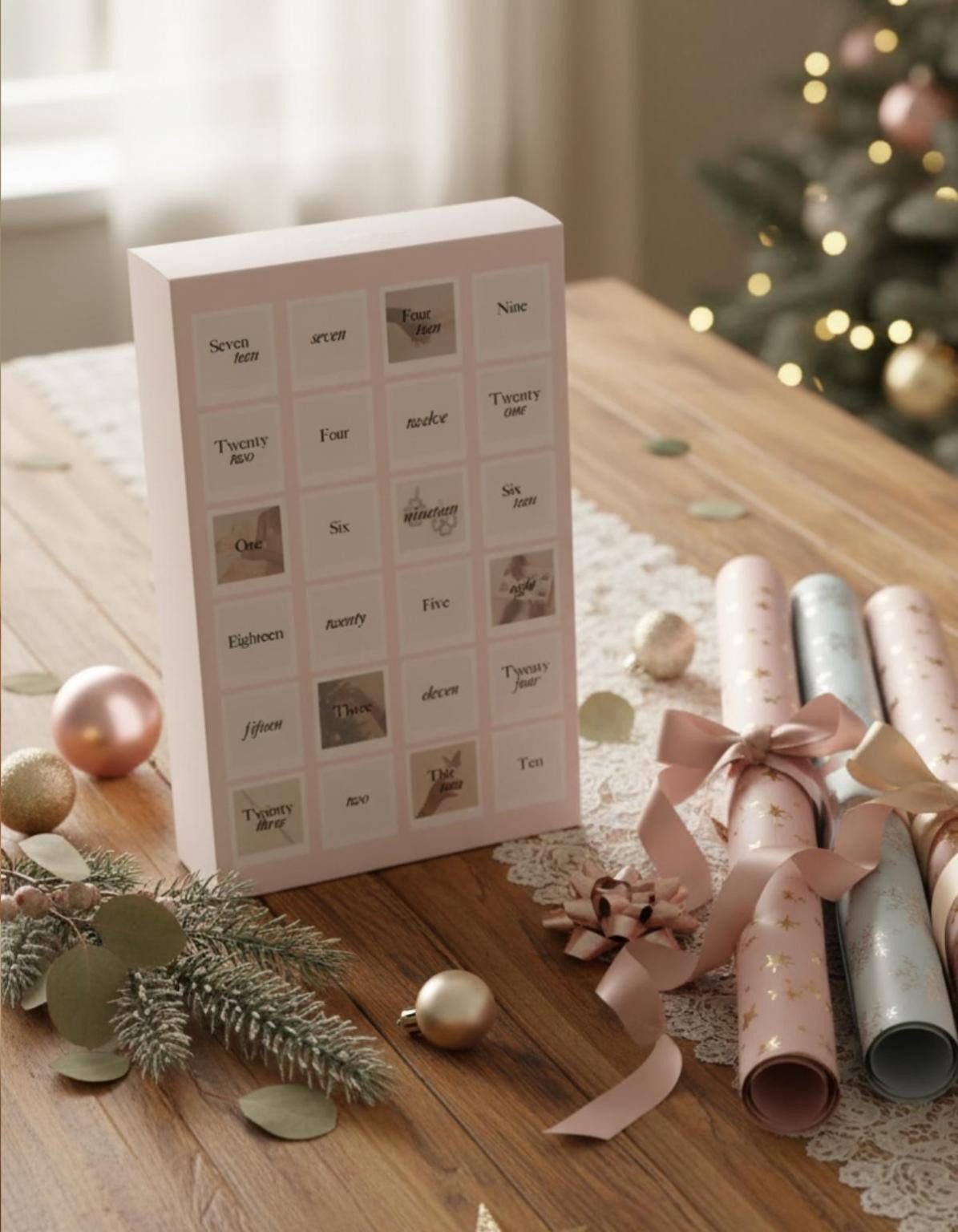 Einzelstück Adventskalender Echtschmuck Adventskalender 2025 – 925 Silber vergoldet – 24x Schmuck