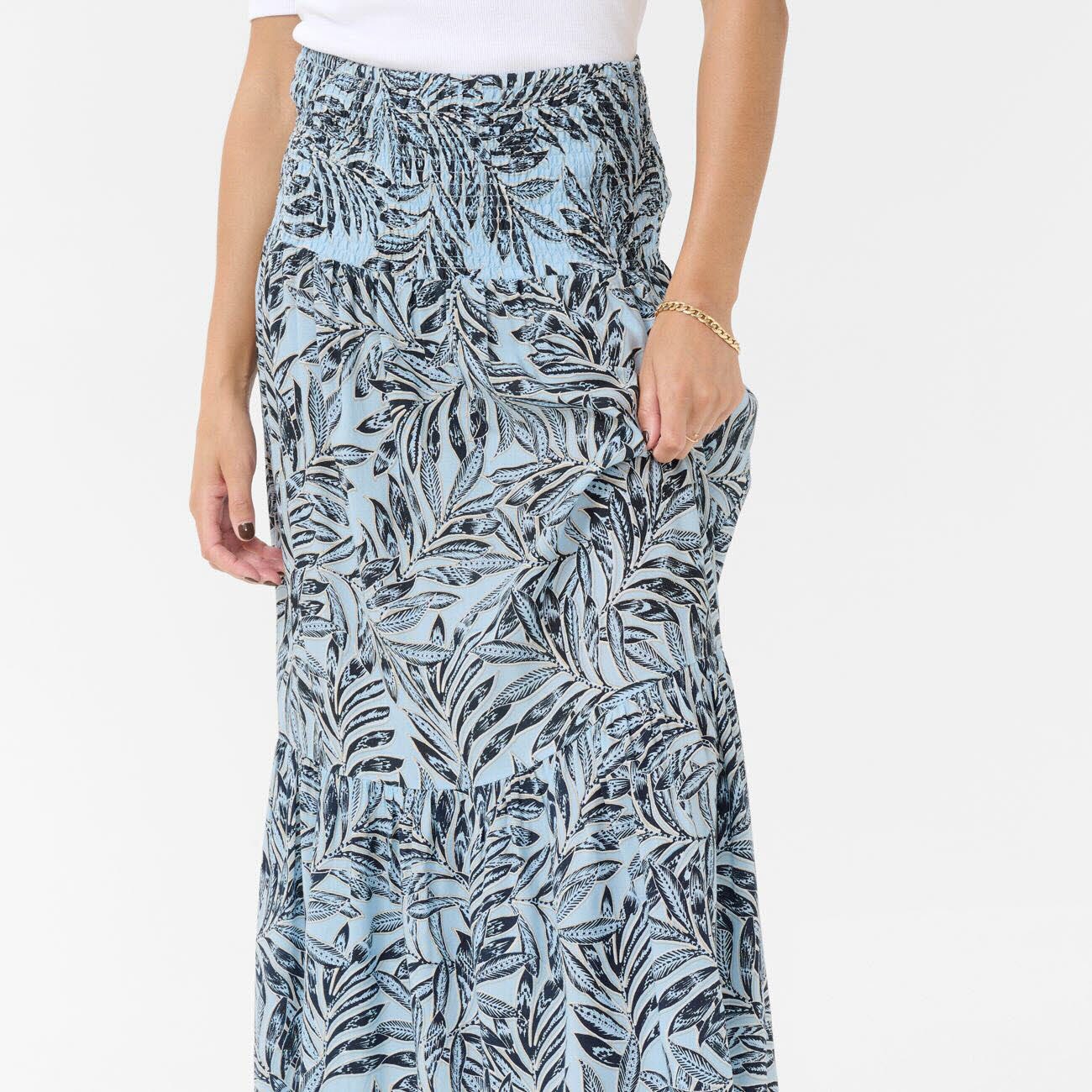 KAFFE A-Linien-Rock KAmaxi Smock Skirt