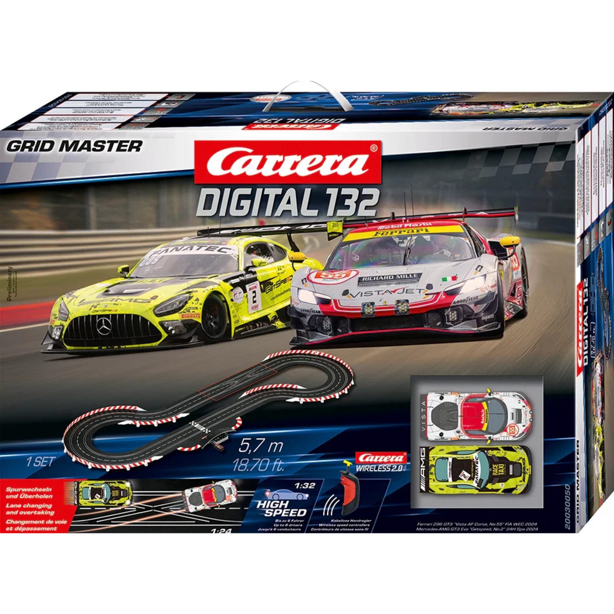 Carrera® Autorennbahn Carrera DIGITAL 132 Grid Master, Rennbahn