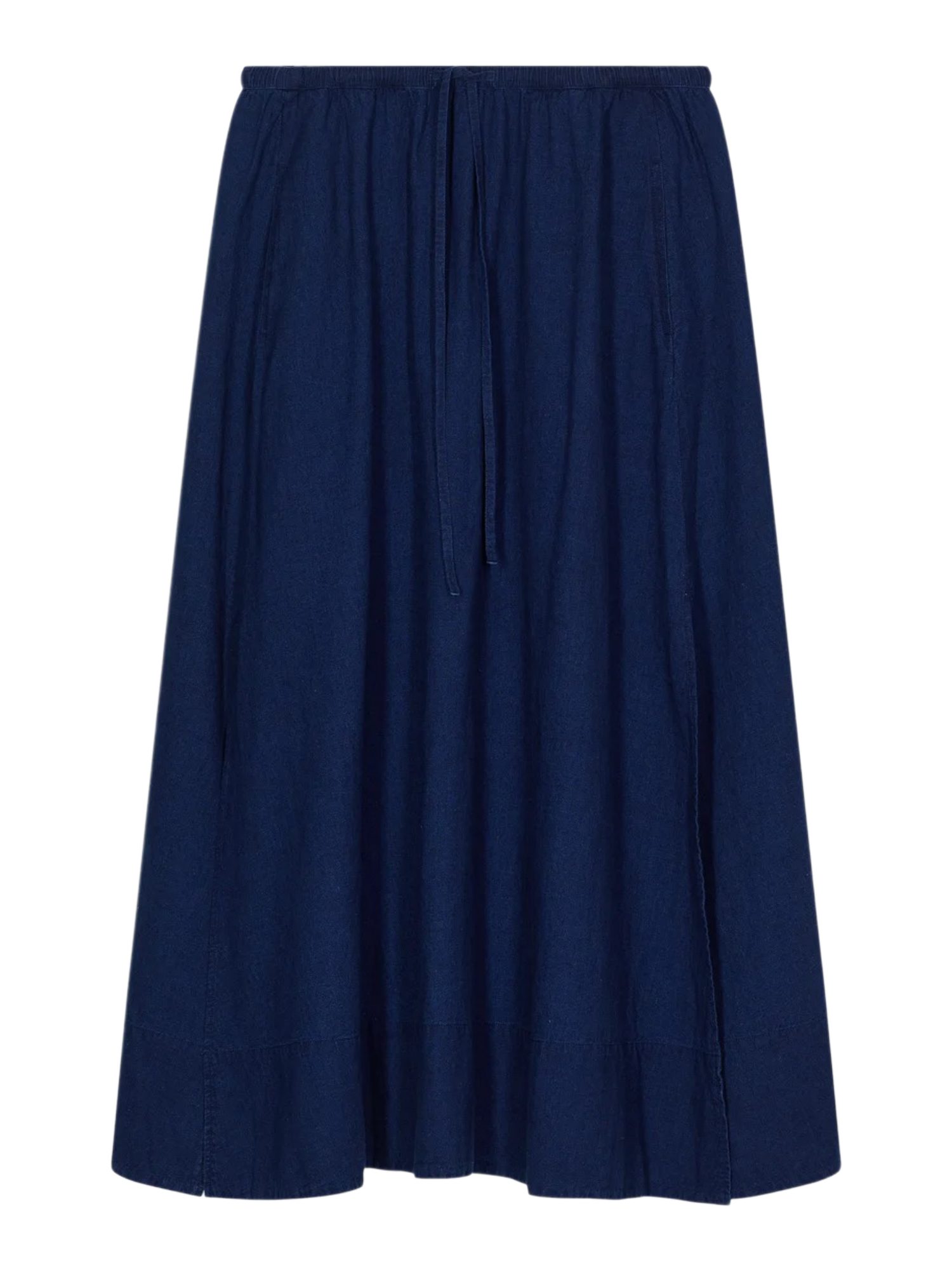 CLOSED A-Linien-Rock blau,Casual,Leinen,Unifarben,Regular Fit,Hoch