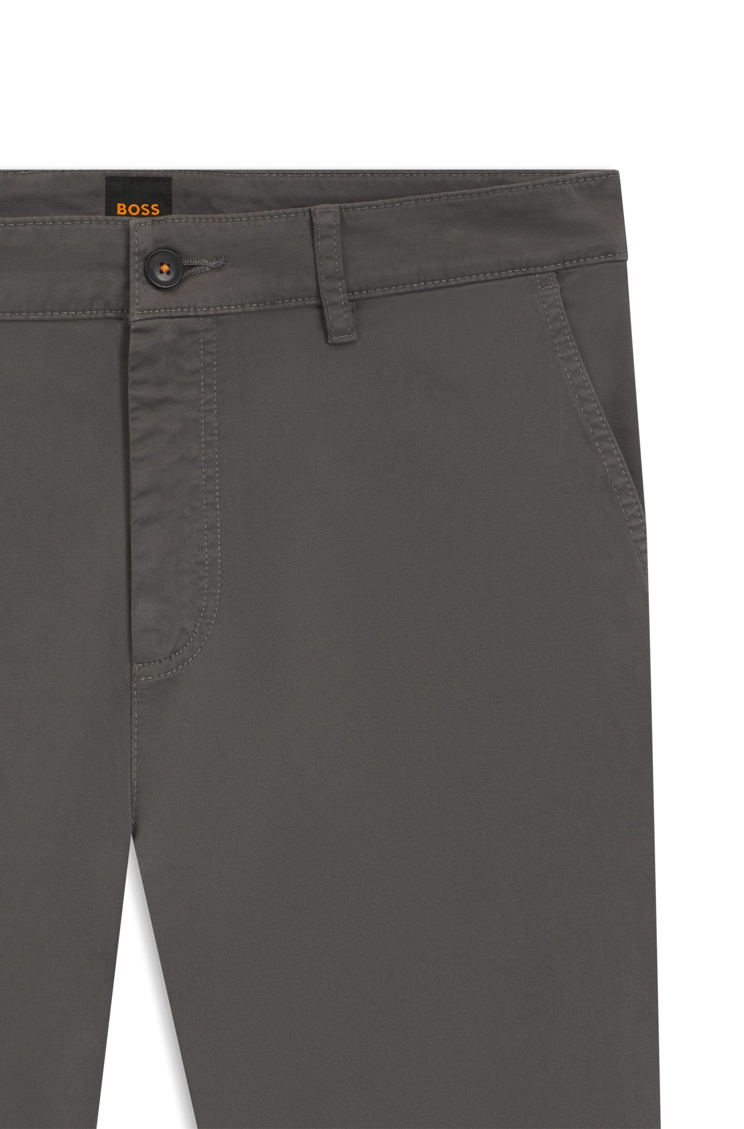 BOSS ORANGE Chinohose tapered mit BOSS Logo hinten