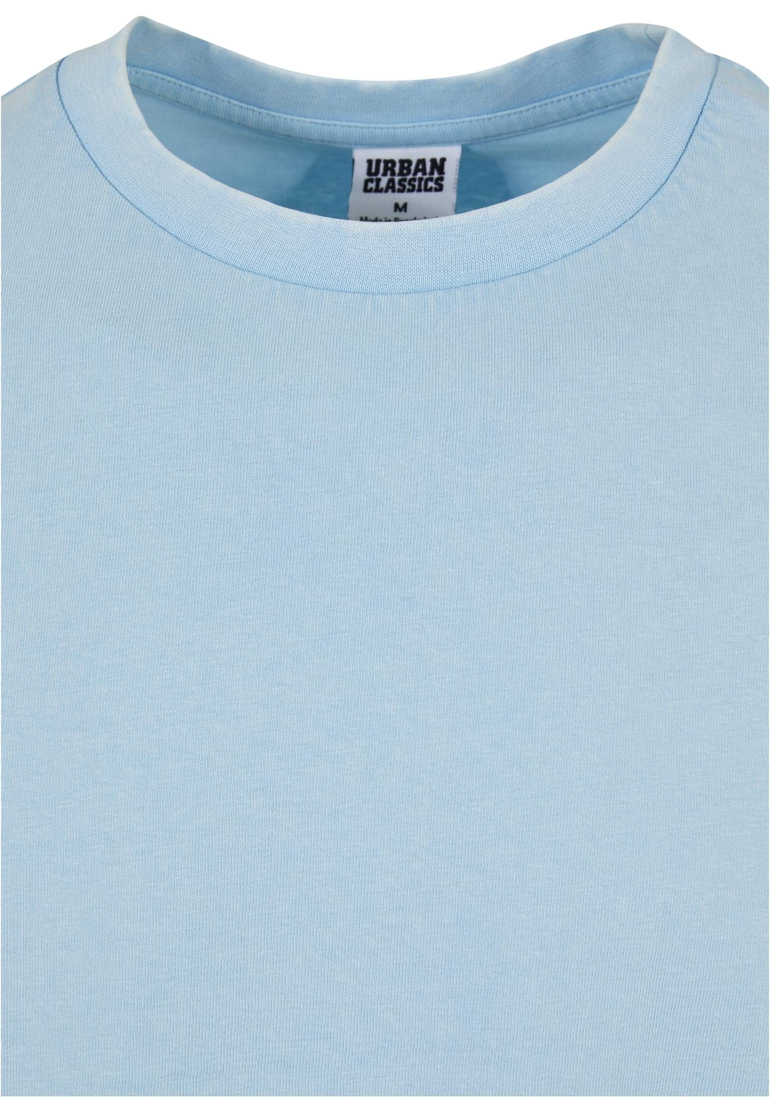 URBAN CLASSICS T-Shirt Herren Heavy balticblue Acid (1-tlg) Longsleeve Boxy Wash