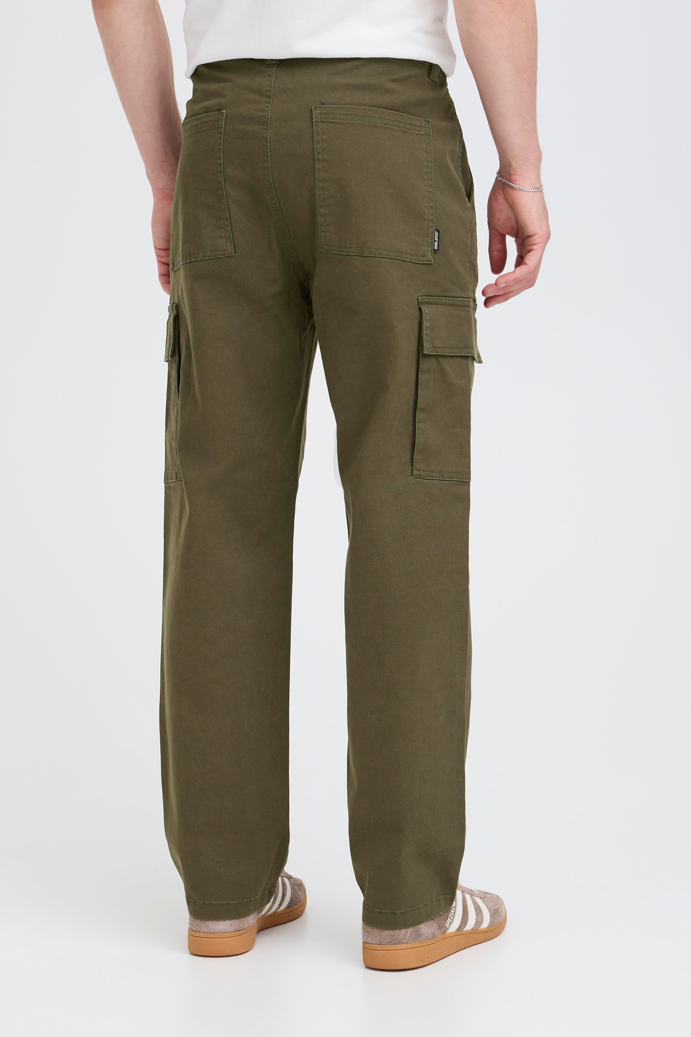 Blend Cargohose BHNATAN CARGO aus Baumwollmischung, lockere Passform, knöchellange Schnittform