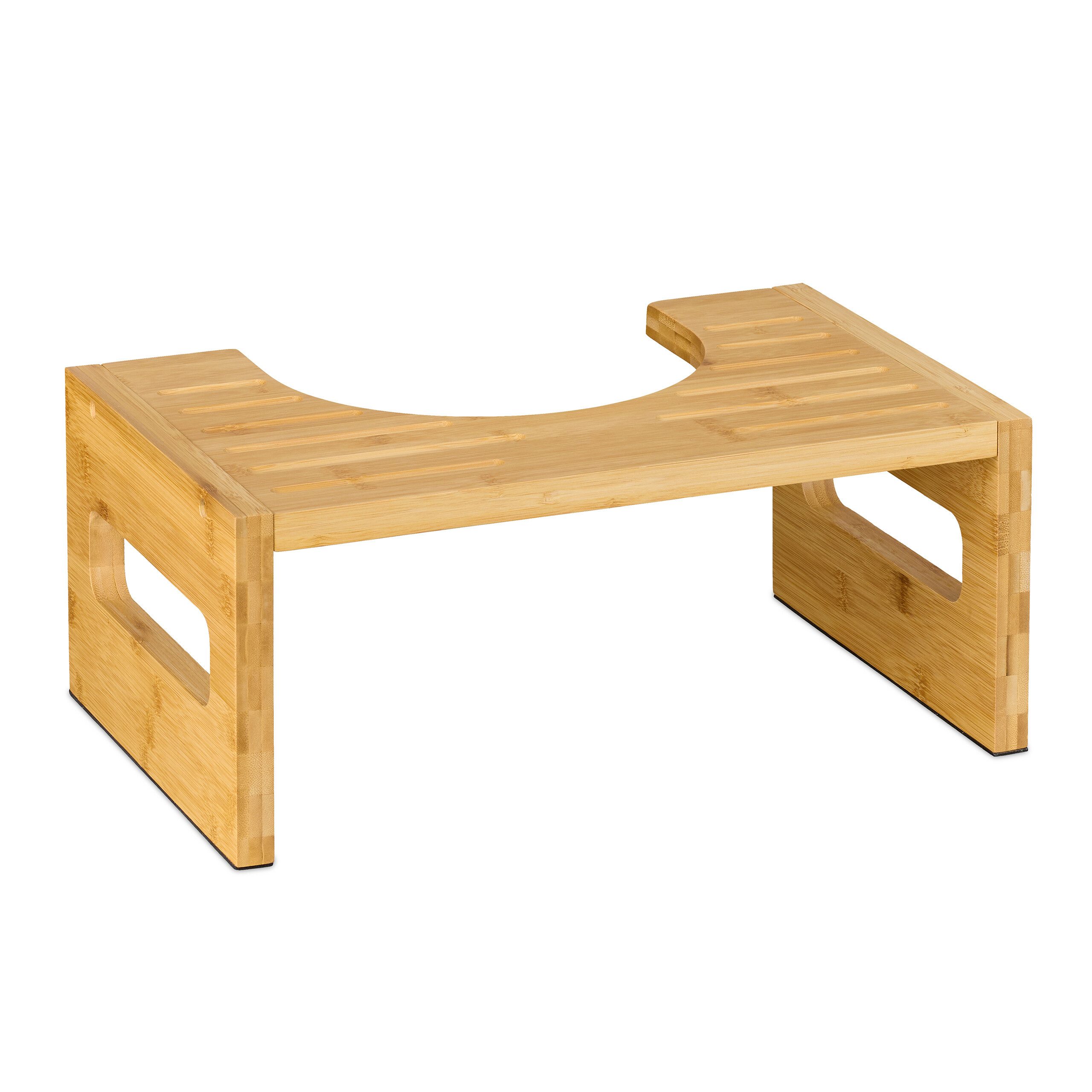 Badhocker Toilettenhocker aus Bambus