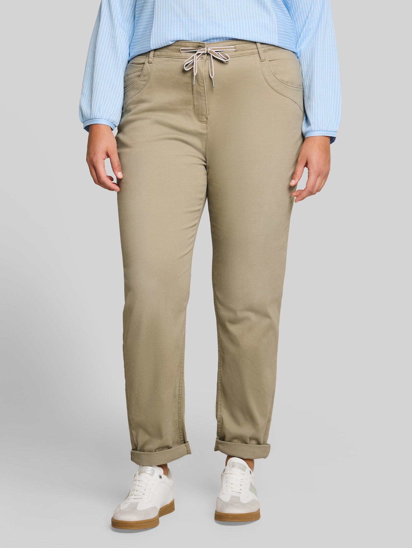 TOM TAILOR PLUS 7/8-Hose Hosen & Chino Plus Size - Cropped Slim Hose