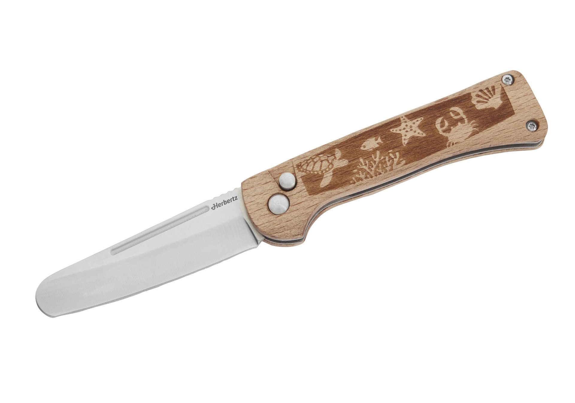 Herbertz Taschenmesser Herbertz Kindertaschenmesser, Ozean, (1 St), Spitze abgerundet