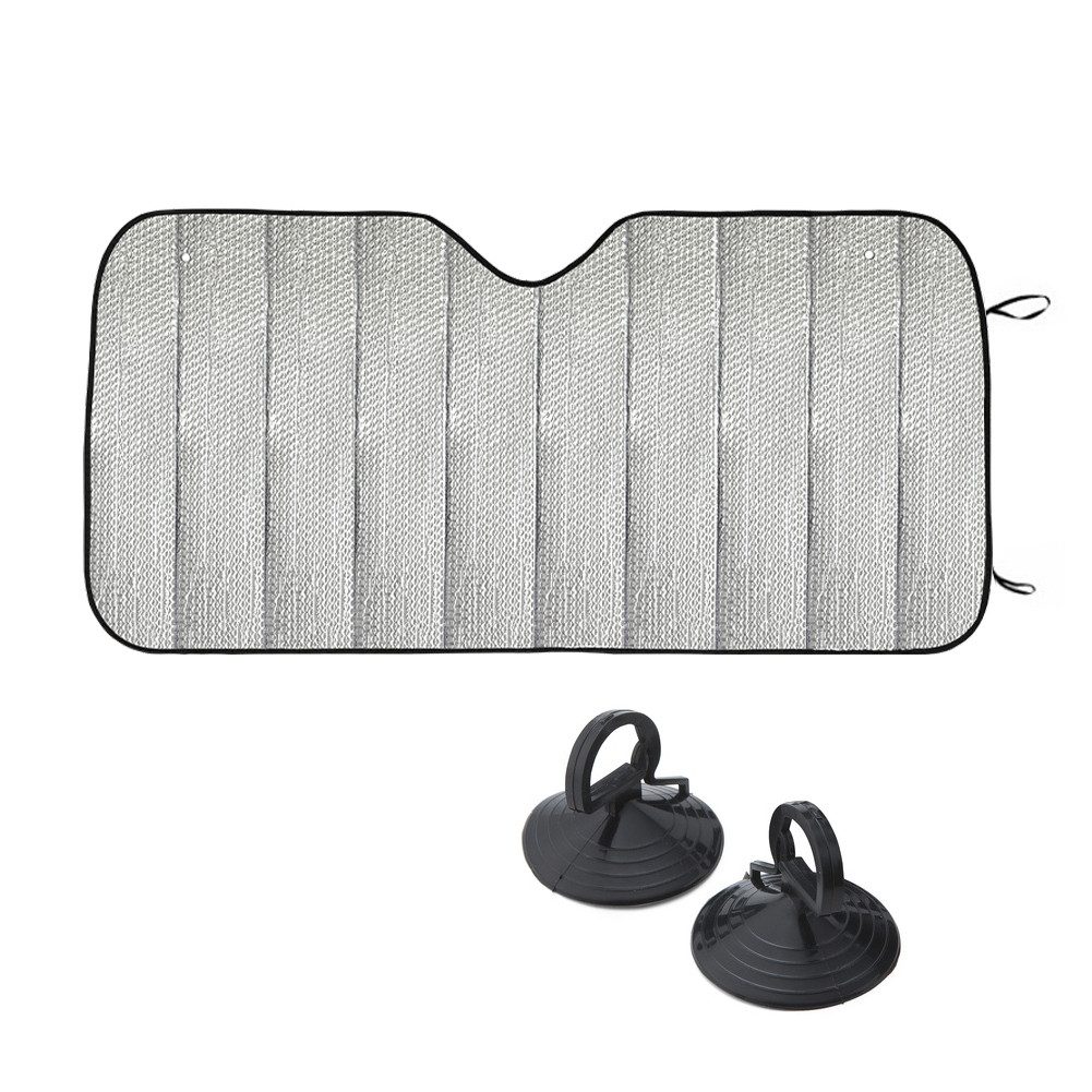 Bolwins Autosonnenschutz B35C Auto Frontscheiben Sonnenschutz Abdeckung UV-Schutz faltbar XL UV, 140 x 70 cm, (Einzelartikel, 1-St., Frontscheibenschutz für Sommer und Winter, passend bis 140 x 70 cm), Ganzjahres Frontscheibenschutz, UV Schutz, Frostschut