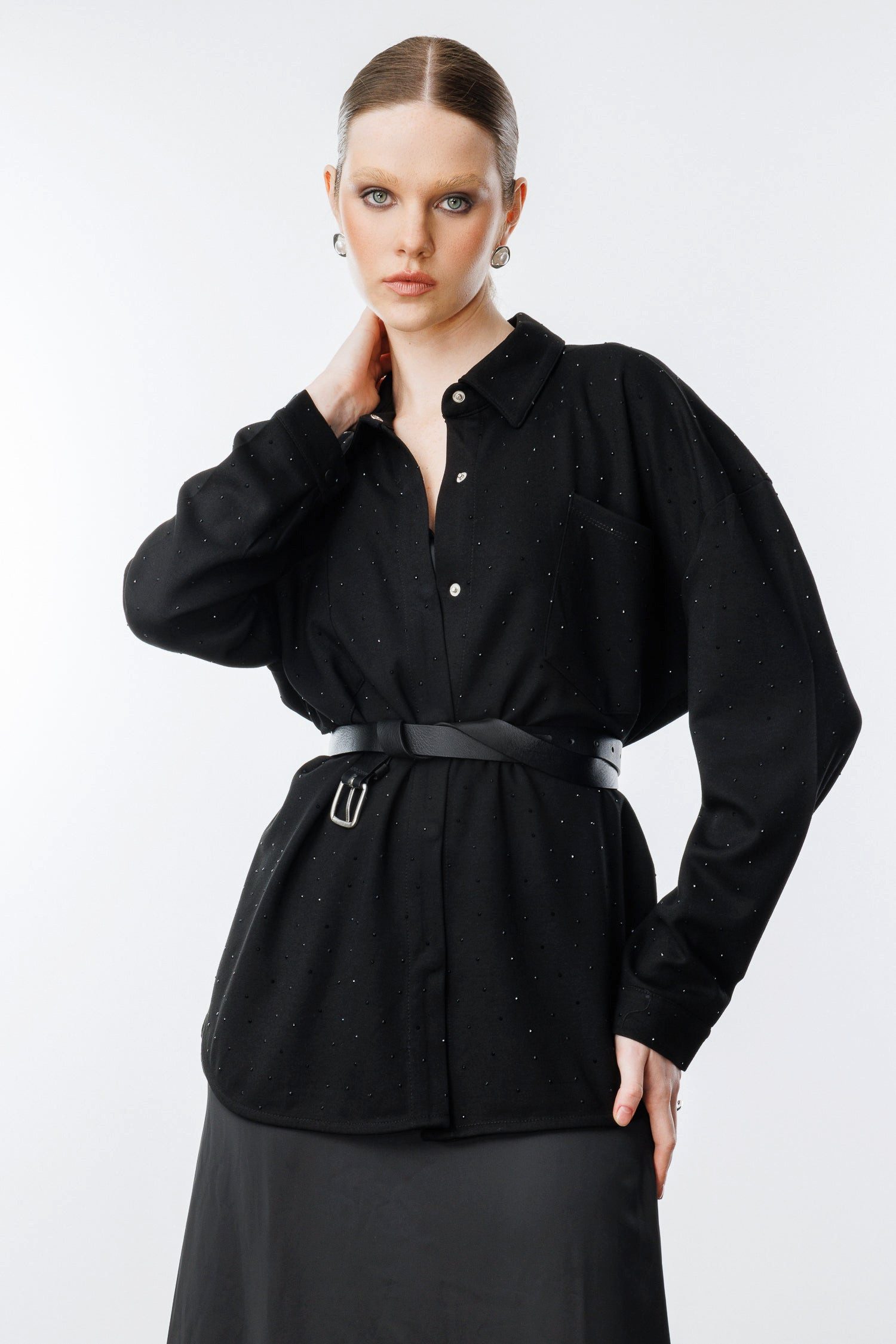 No Matter What Karohemd Glänzendes Steinhemd