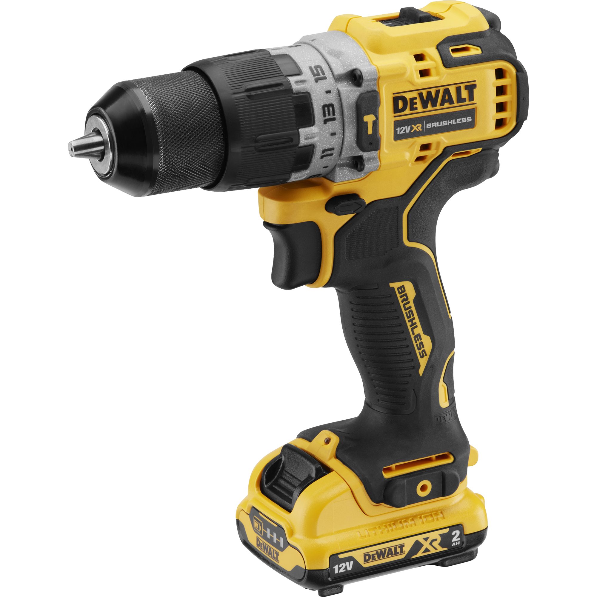 DeWalt Bohrmaschine DEWALT Akku-Schlagbohrschrauber DCD706D2, 12Volt, (2x Li-Ion XR Akku
