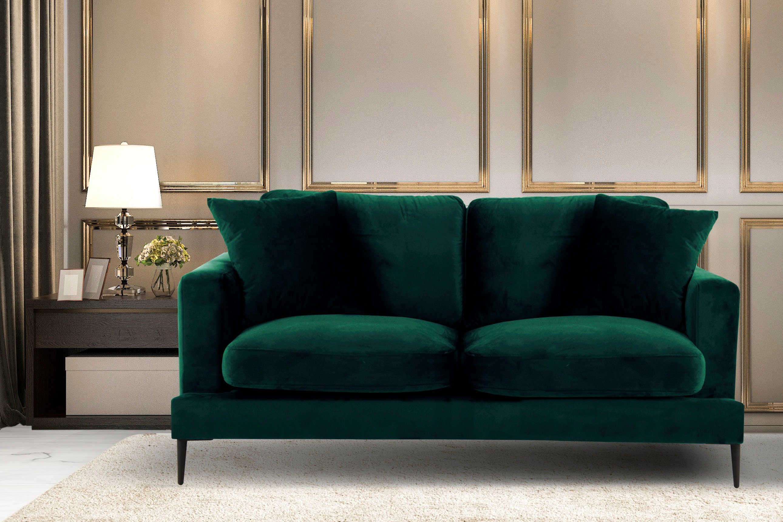 Home affaire 2-Sitzer "Cozy elegantes Designsofa, Maße B/T/H: 151/97/80 cm" günstig online kaufen