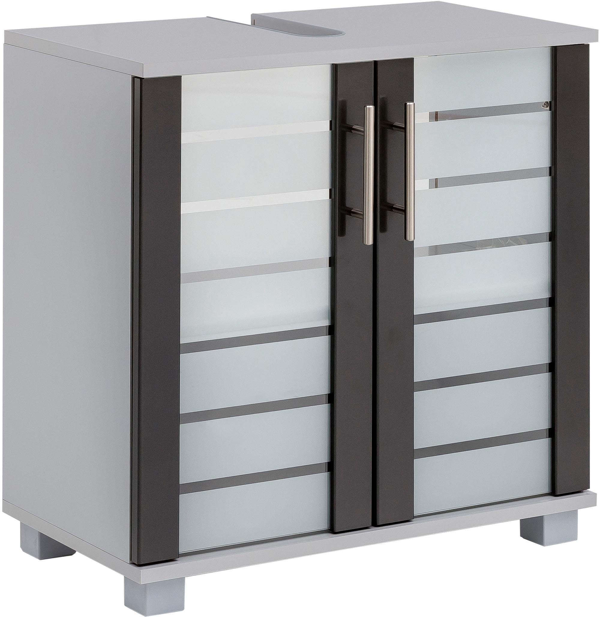 Schildmeyer Waschbeckenunterschrank Nikosia, Waschbeckenunterschrank, Made in Germany, B: 60 cm Solide Verarbeitung - Dieses Produkt ist in Deutschland gefertigt