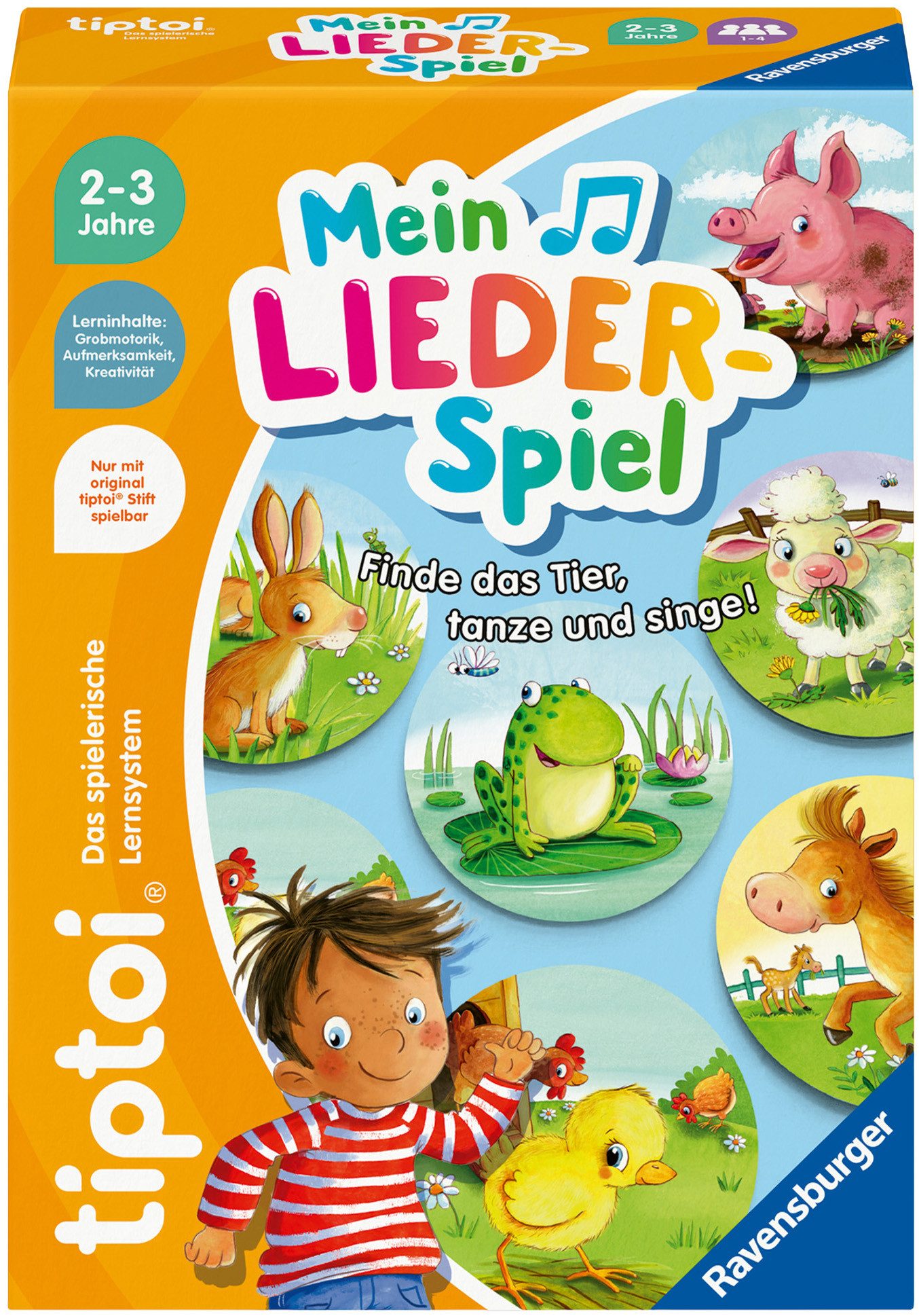 Ravensburger Spiel tiptoi® Mein Lieder-Spiel, Kinderspiel, Made in Europe