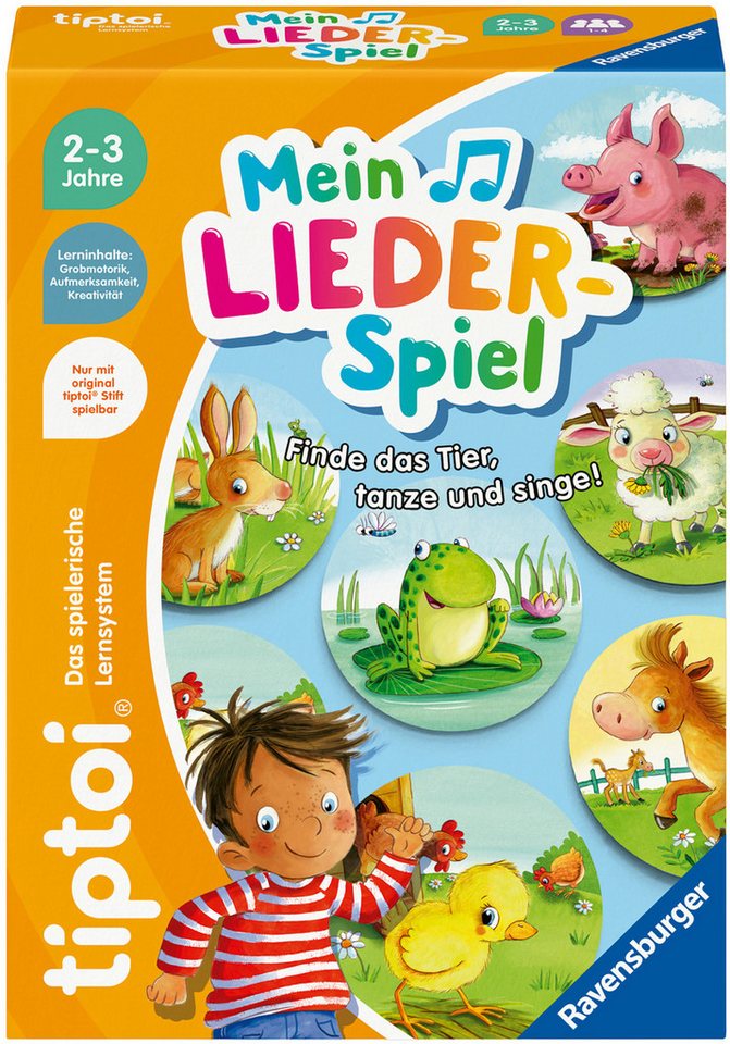 Ravensburger Spiel tiptoi® Mein Lieder-Spiel, Kinderspiel, Made in Europe