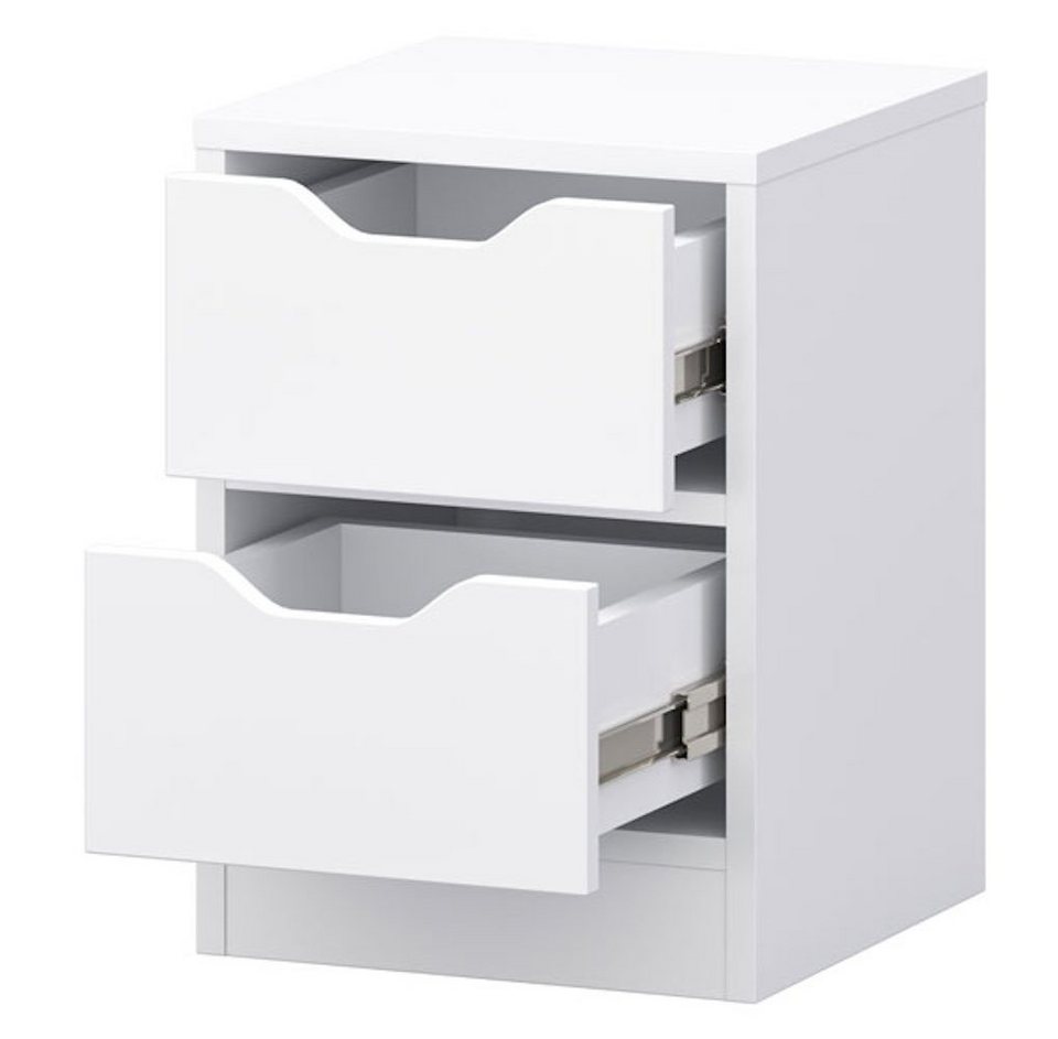 Feldmann-Wohnen Nachttisch T03, 31x31x43cm weiß