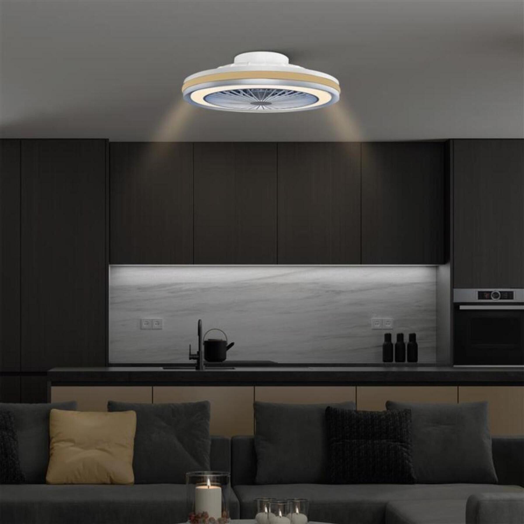 MeLiTec LED Deckenleuchte mit Ventilator DV06, günstig online kaufen