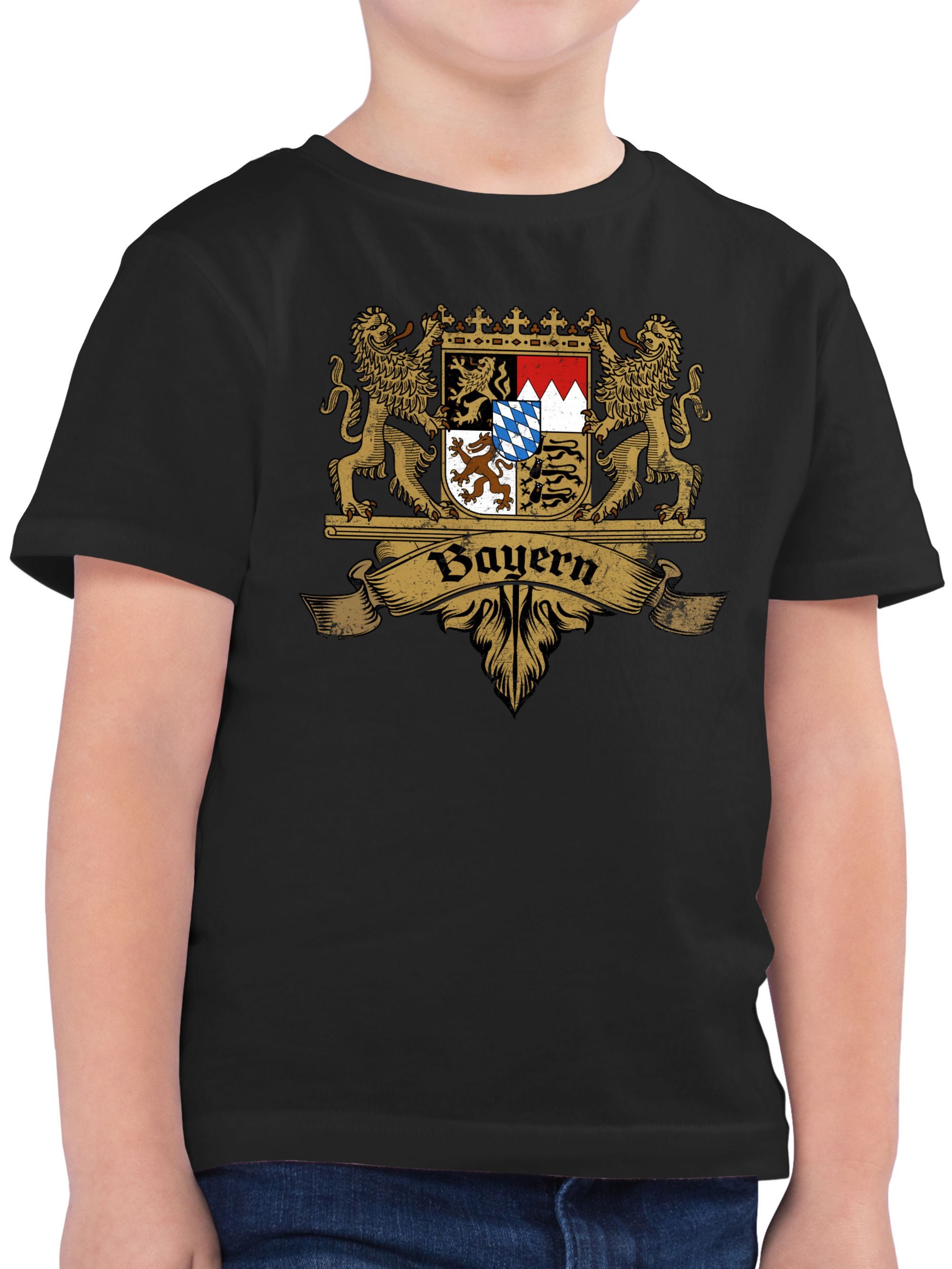 T-Shirt Bayern Wappen Bayernland Freistaat Bayern