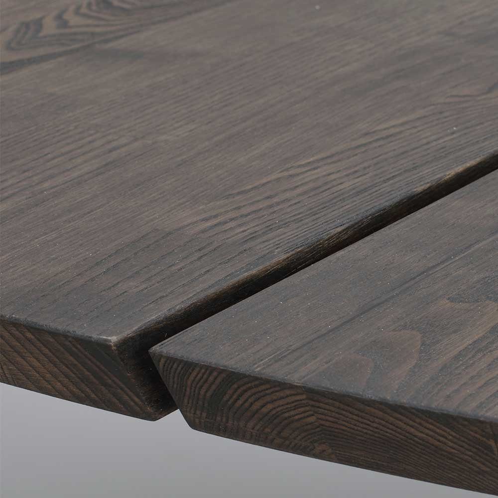 Tischplatte Strada, aus Esstisch Pharao24 runder Massivholz, mit