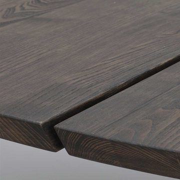 Pharao24 Esstisch Strada, aus Massivholz, mit runder Tischplatte